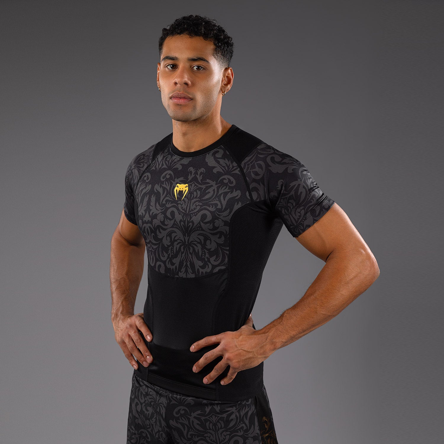 Rashguard Venum x Topuria Unmatched Edition - Noir/Doré