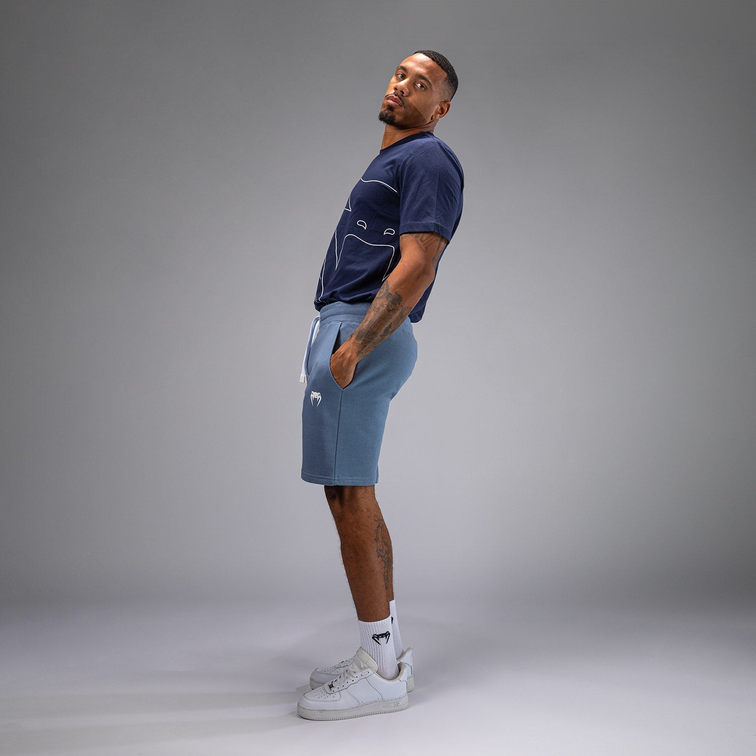 Short Venum Classic pour Hommes - Bleu Océan