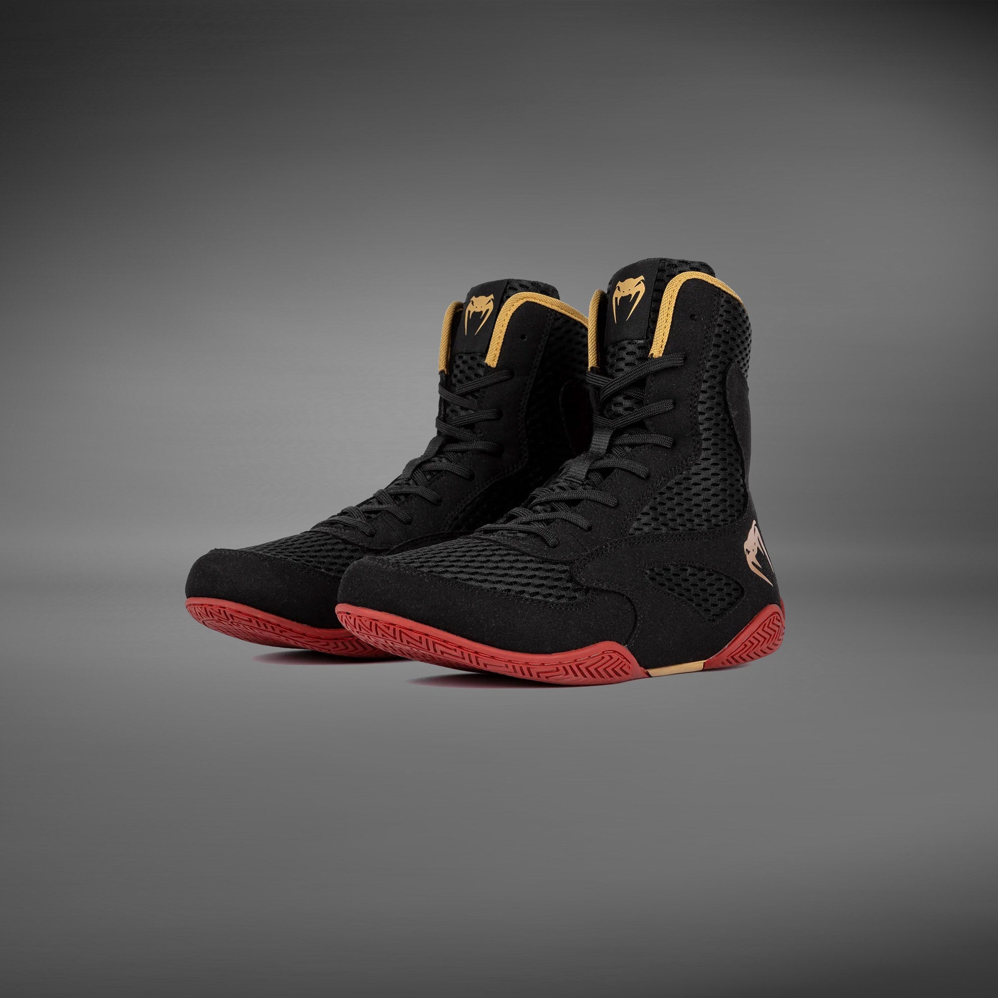 Chaussures de boxe Venum Contender - Noir/Or/Rouge