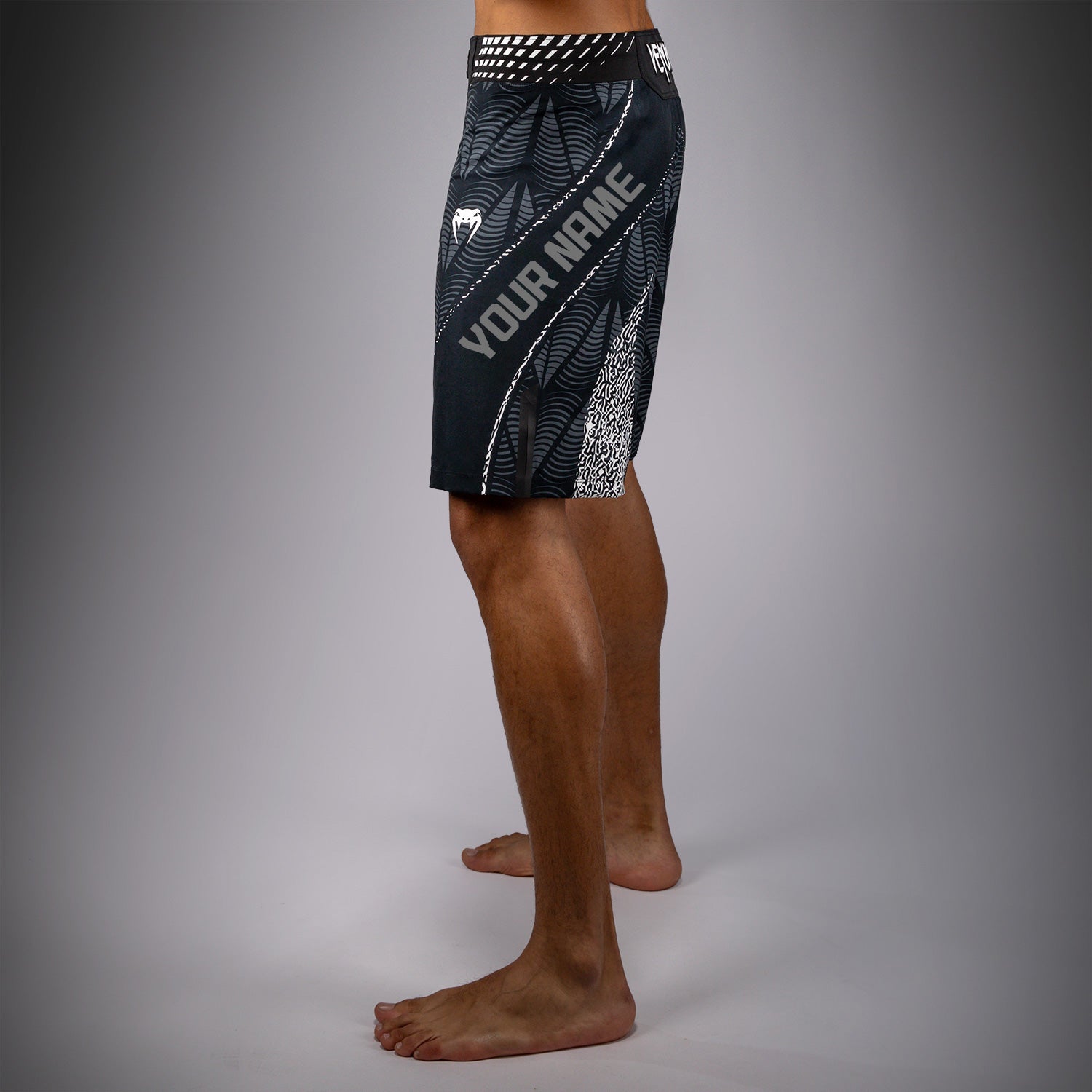 Short de combat coupe longue Homme Personnalisé UFC Zenith by Venum Authentic Fight Night - Noir