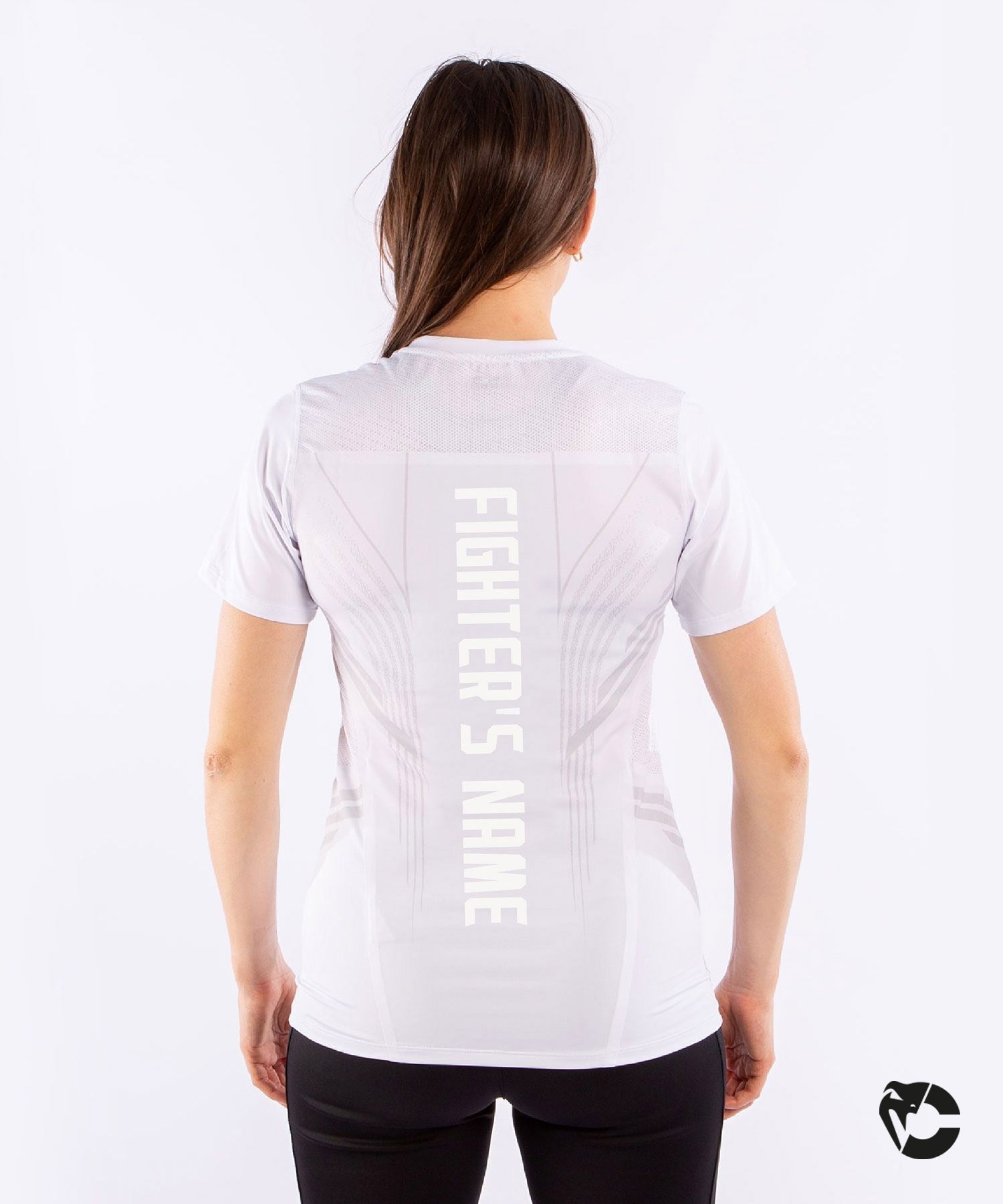 T-shirt Technique Femme Fighters UFC Venum Authentic Fight Night - Blanc