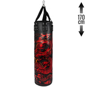 Sac de frappe Venum Dragon's Flight - Noir/Rouge - Plein - 170 cm