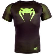 T-shirt de compression Venum Contender 3.0 - Manches courtes - Noir/Jaune Fluo