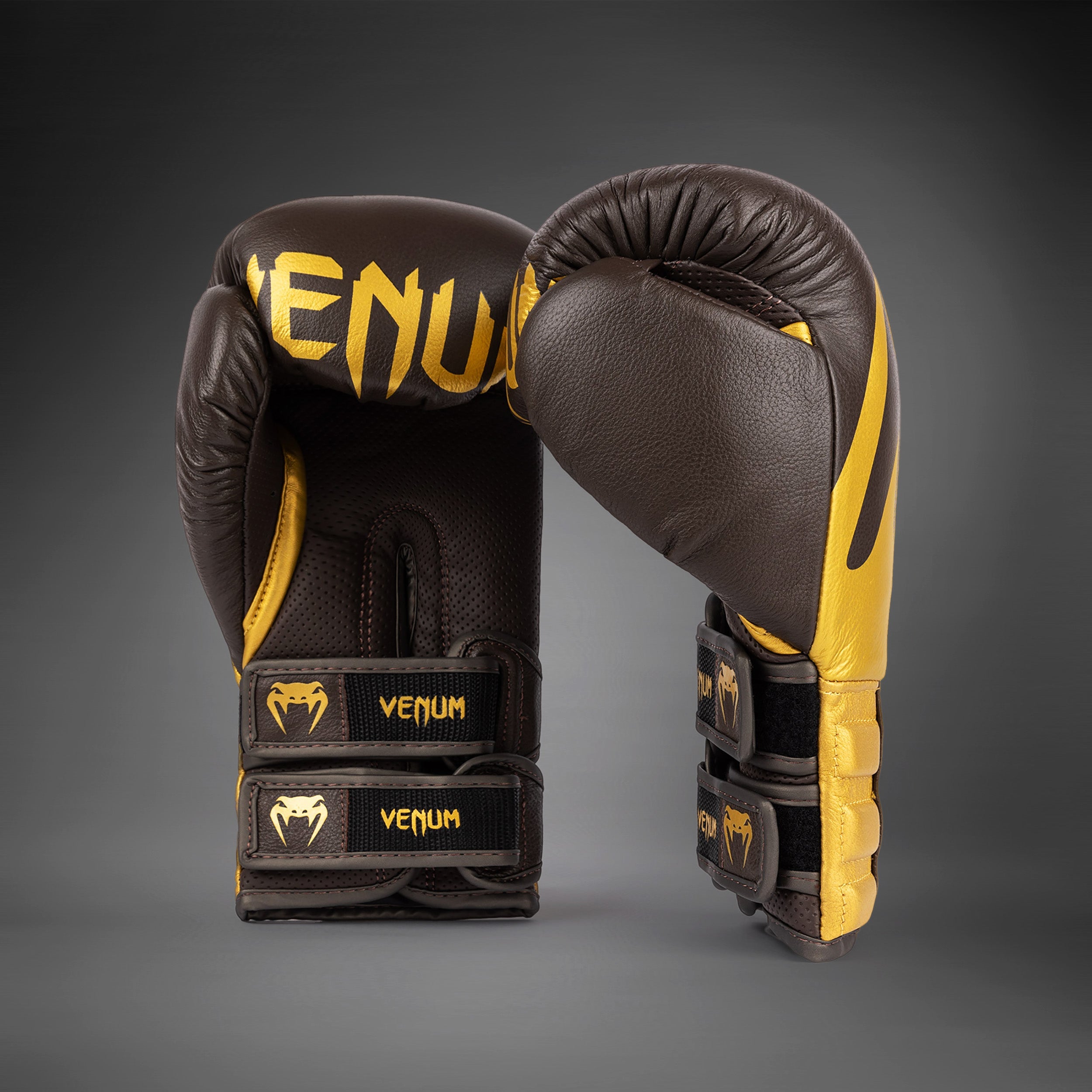 Gants de Boxe Venum Reverso - Chocolat / Or