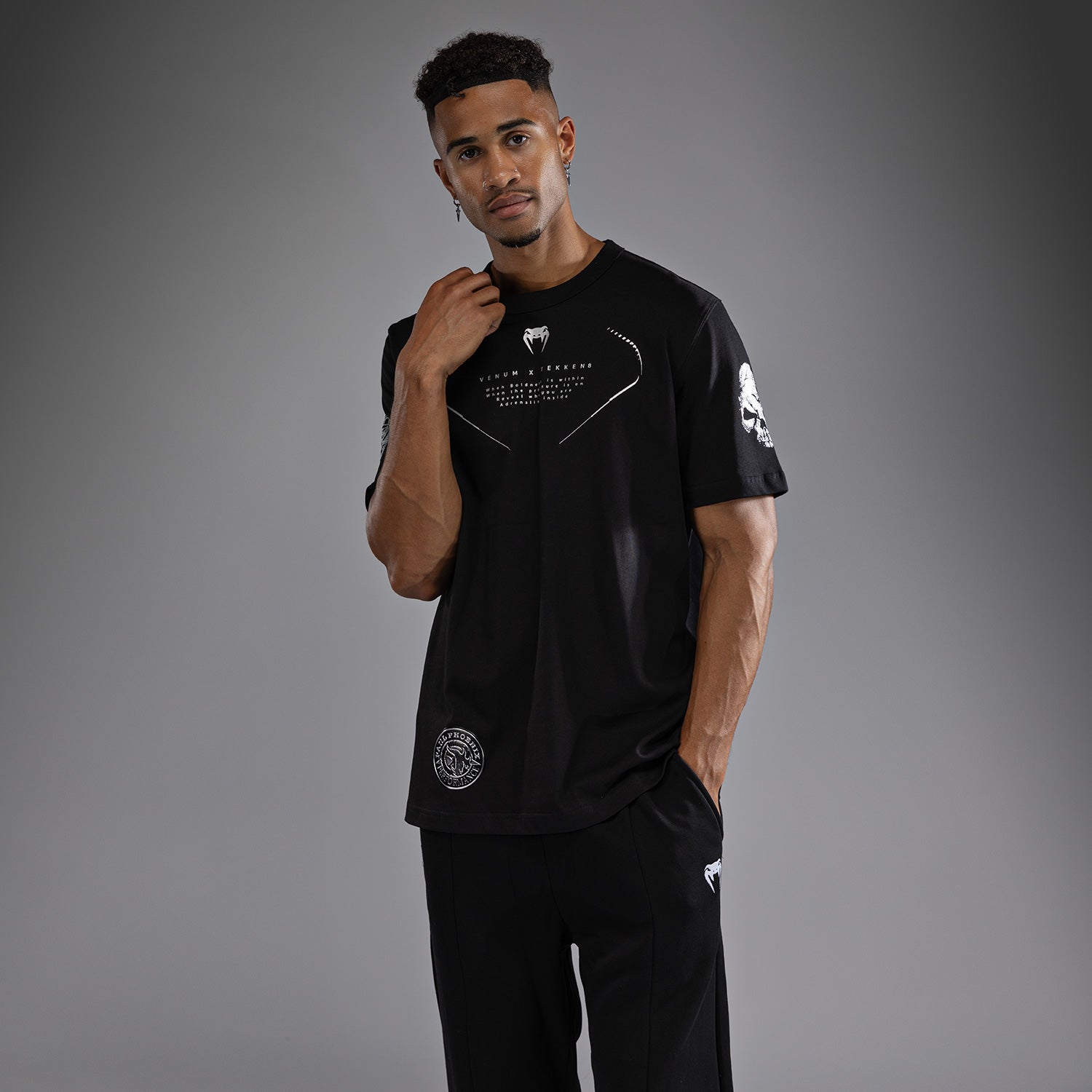 T-Shirt Venum x TEKKEN 8 - Paul Phoenix - Noir