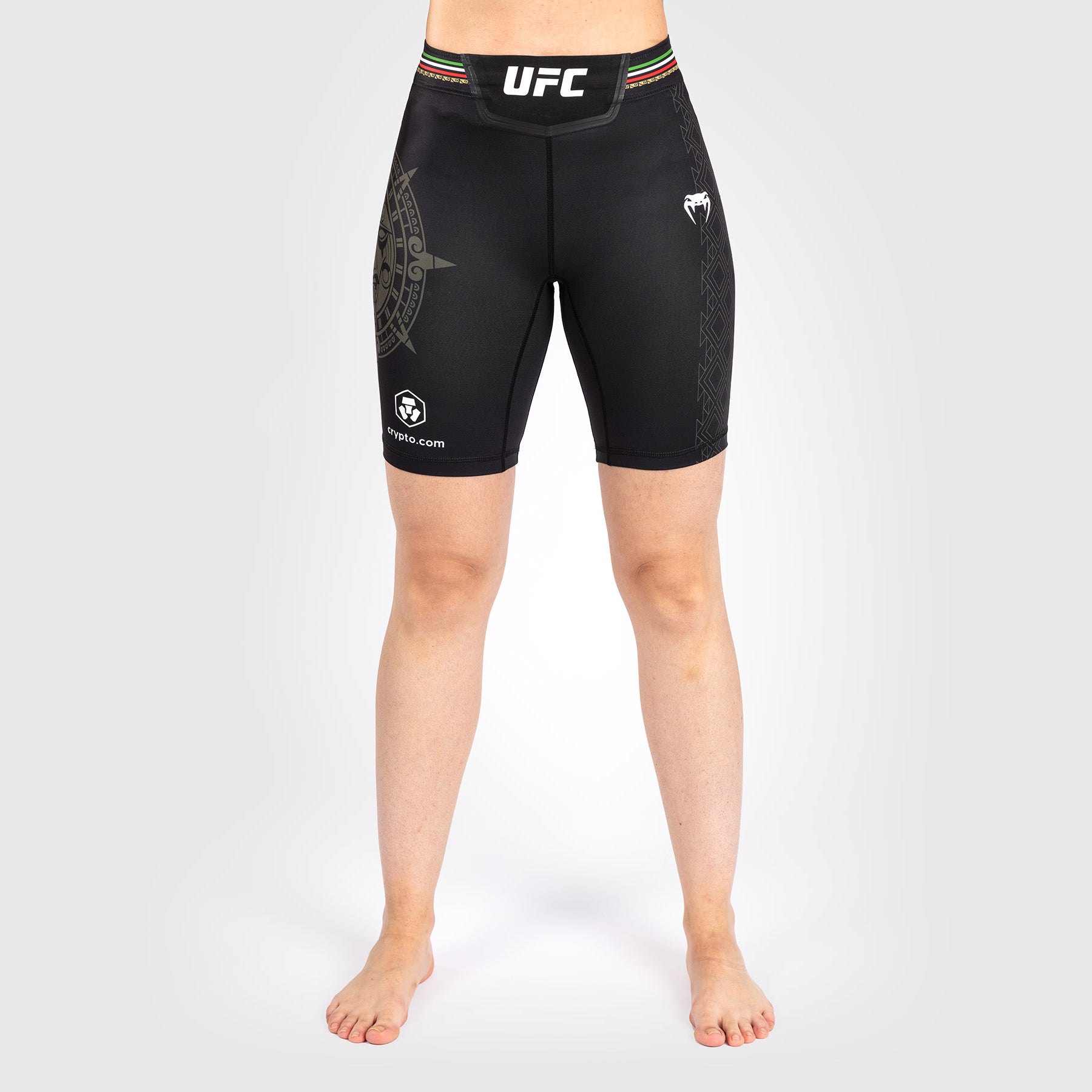 Noche UFC by Venum Authentic Fight Night Short de compression pour Femmes - Coupe Longue - Noir