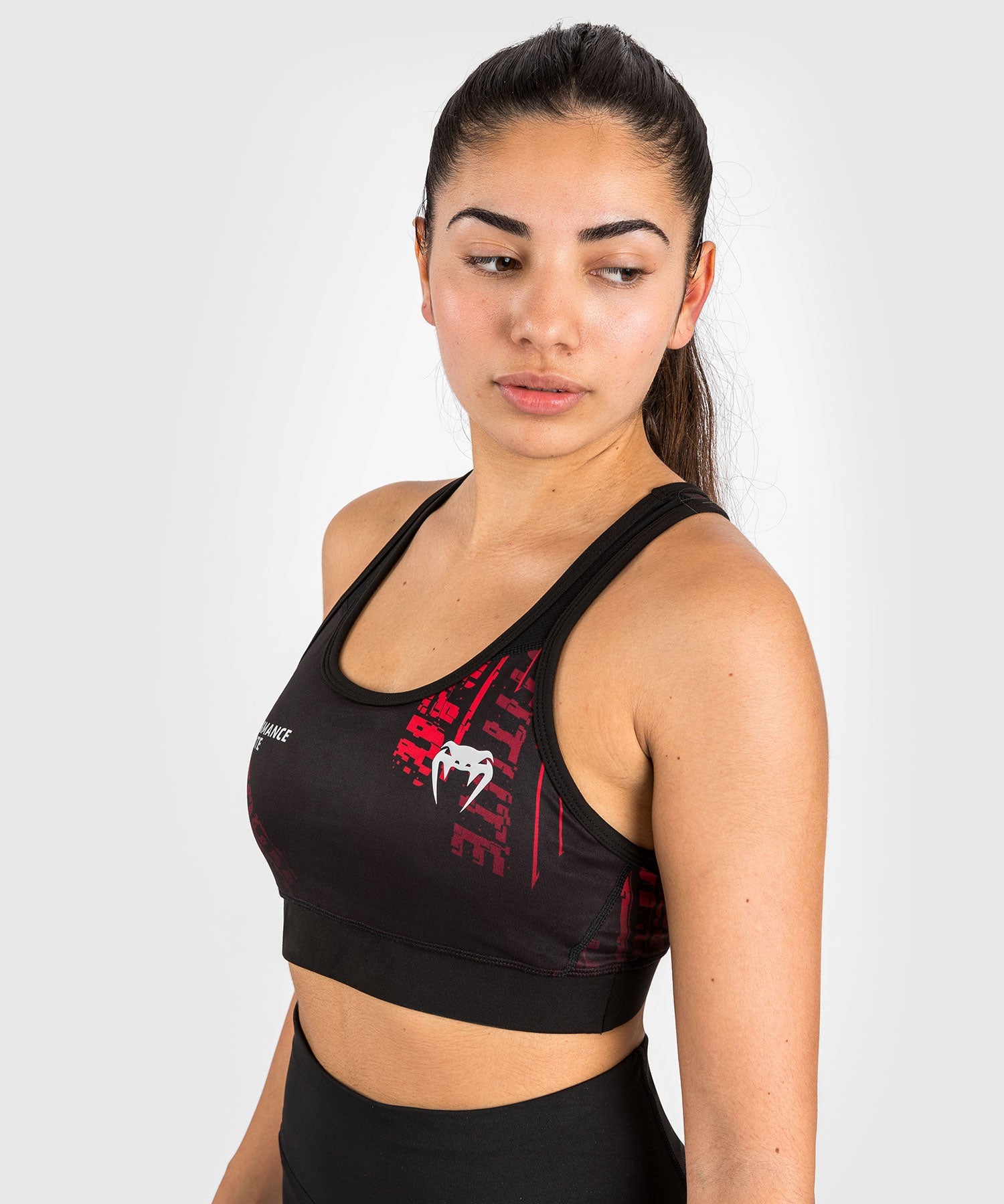 Brassière de sport pour femmes UFC Performance Institute 2.0 - Noir/Rouge