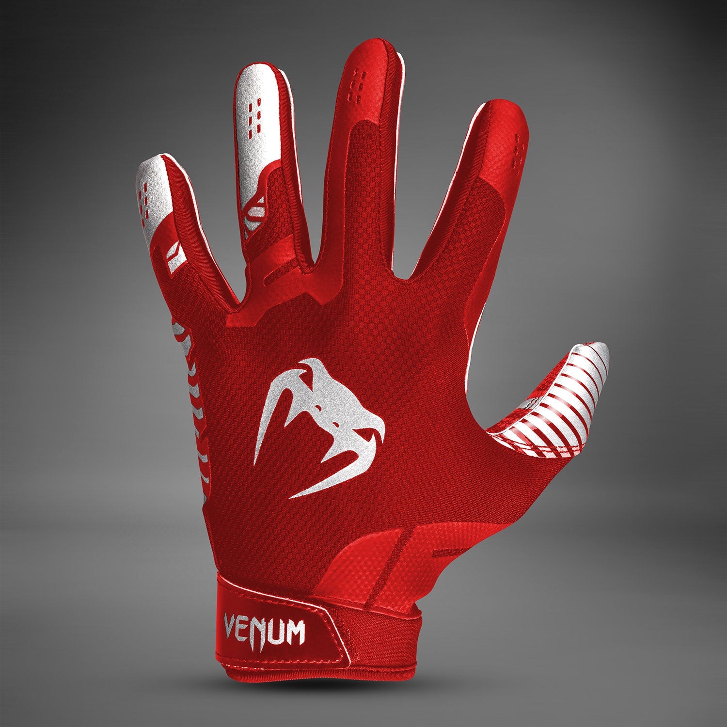 Gants de Football Venum Elite - Rouge/Argent