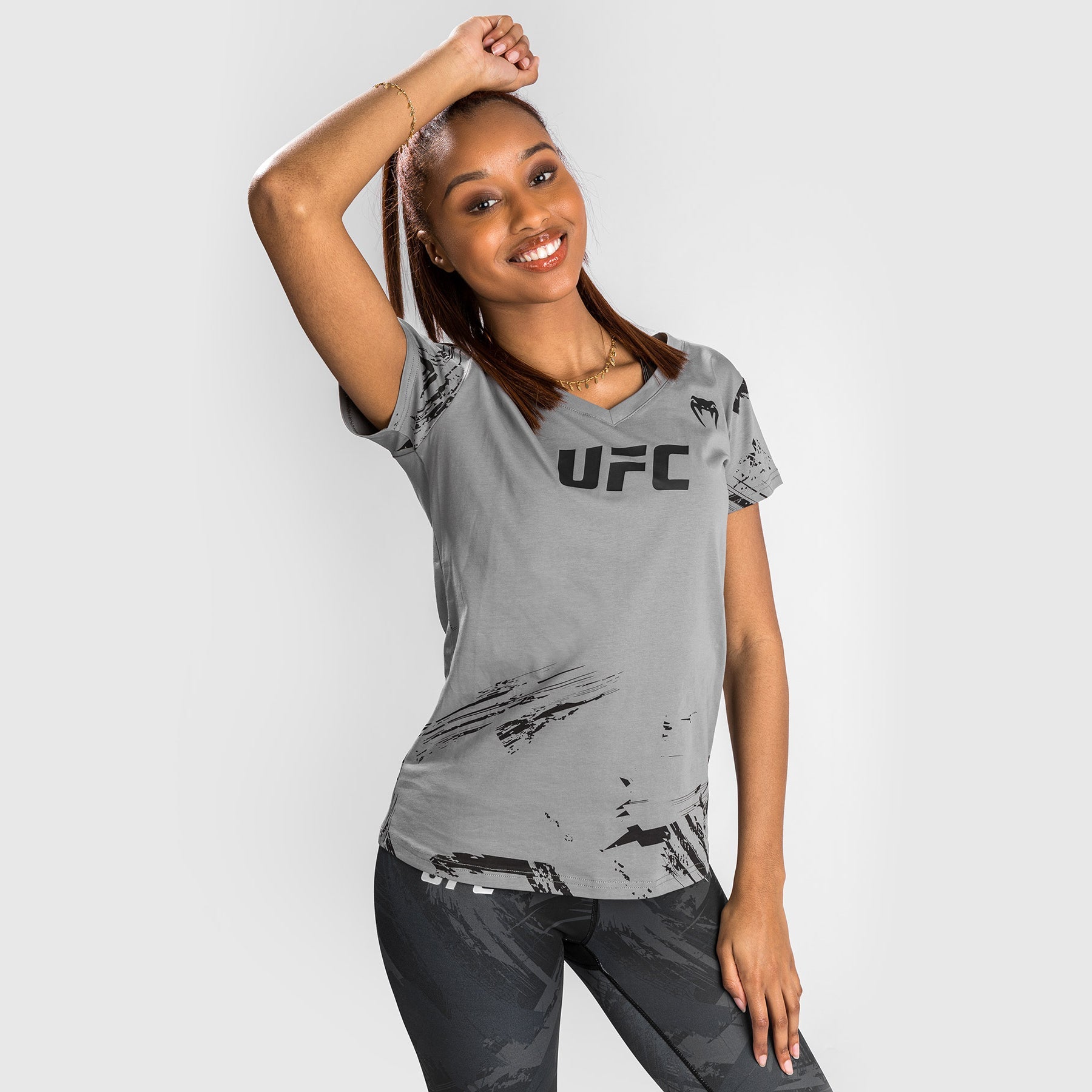 T-Shirt UFC Venum Authentic Fight Week 2.0 - Pour Femmes - Gris