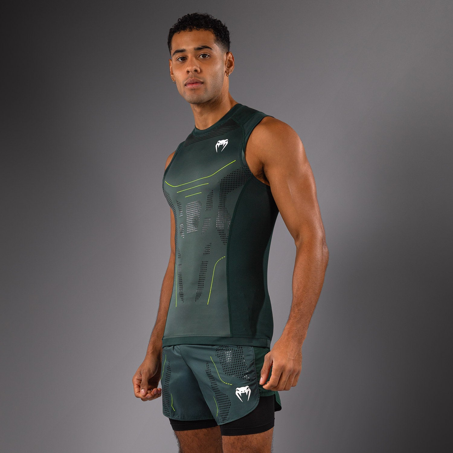 Rashguard Sans Manches Venum Technical 3.0 - Vert Forêt