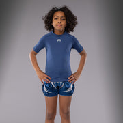 Rashguards Manches Courtes pour Enfants Venum Contender - Bleu Royal