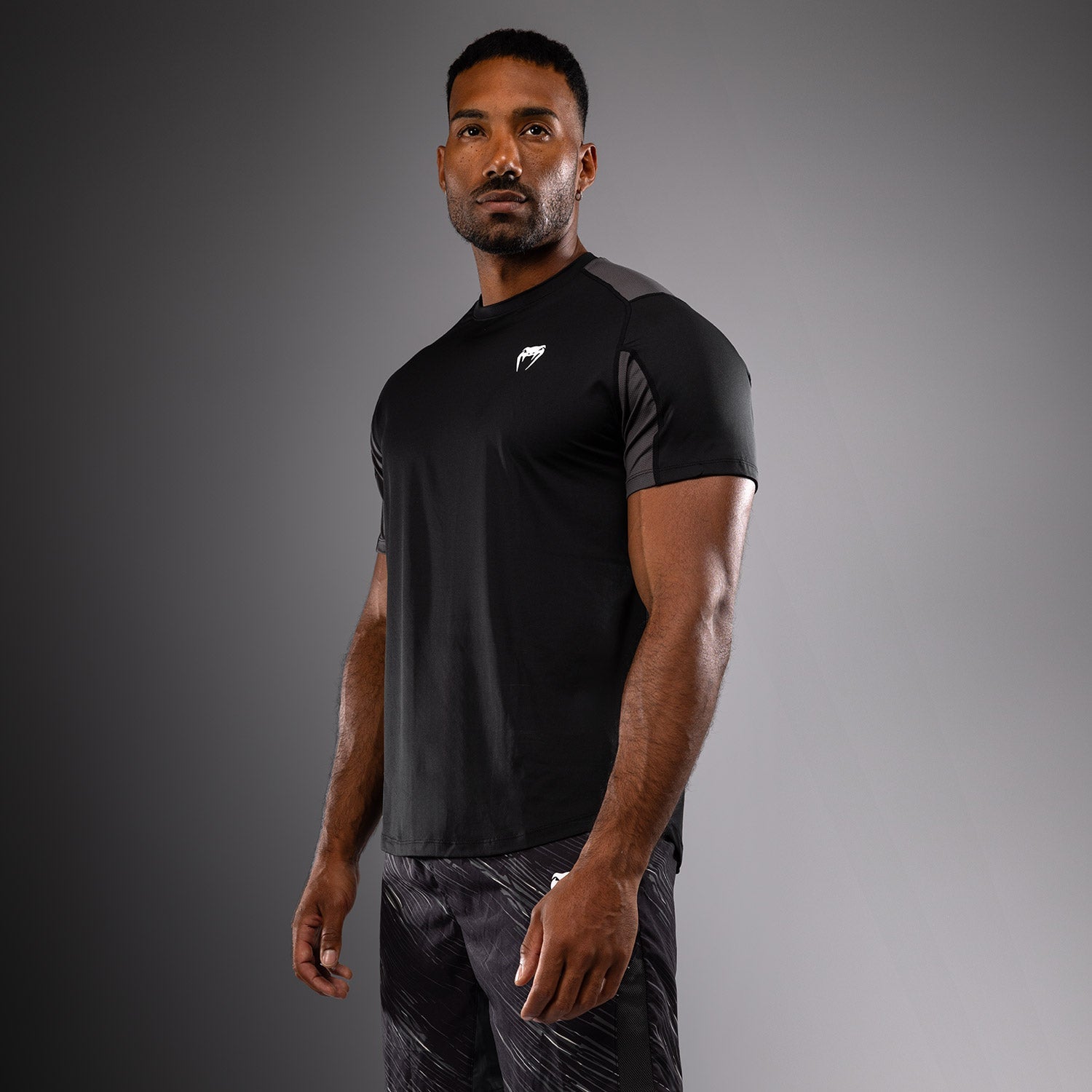 T-shirt Dry-Tech Venum Rapid - Noir/Gris Orage