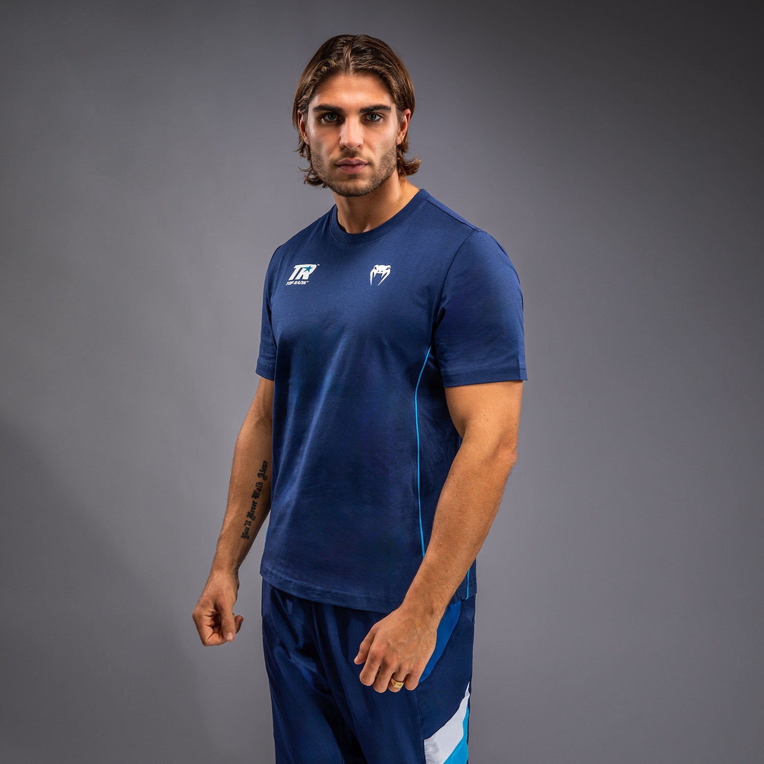 T-Shirt Venum x Top Rank Original - Bleu Marine