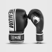 Gants de boxe pro Venum Shield Velcro - Noir/Blanc