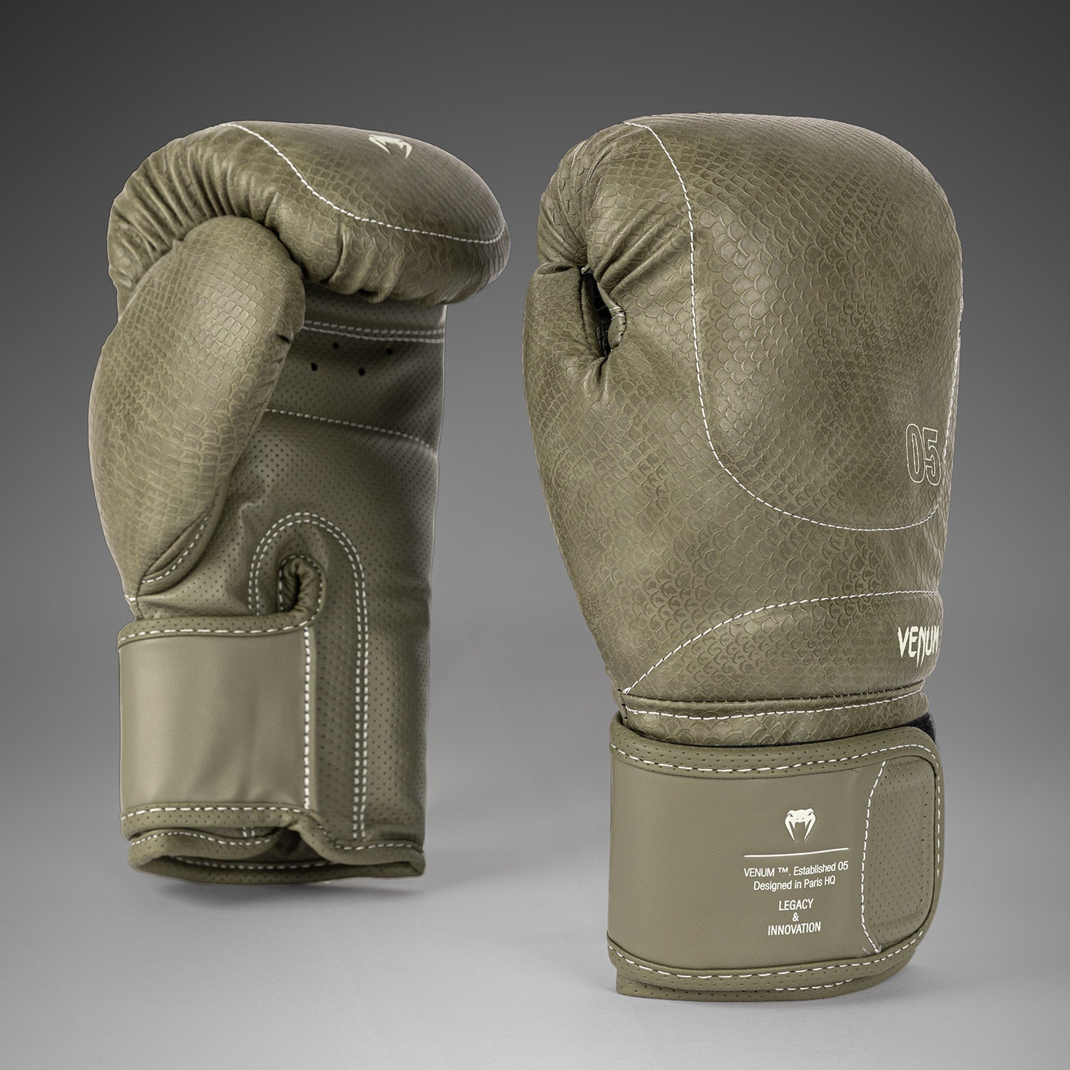 Gants de Boxe Venum Impact Evo Scales – Vert Armée