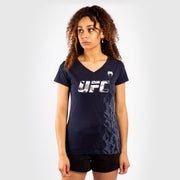 T-shirt Manches Courtes Femme UFC Venum Authentic Fight Week - Bleu Marine