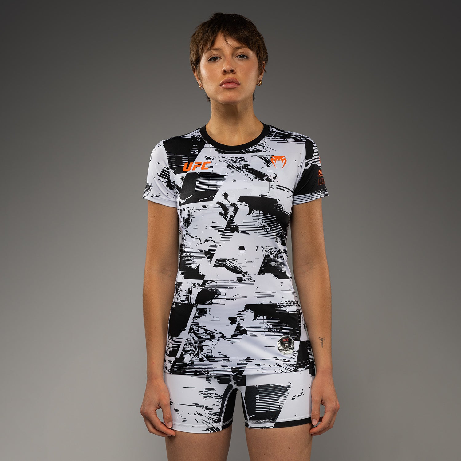 T-shirt manches courtes Performance Femme UFC Zenith by Venum Authentic Fight Week - Blanc