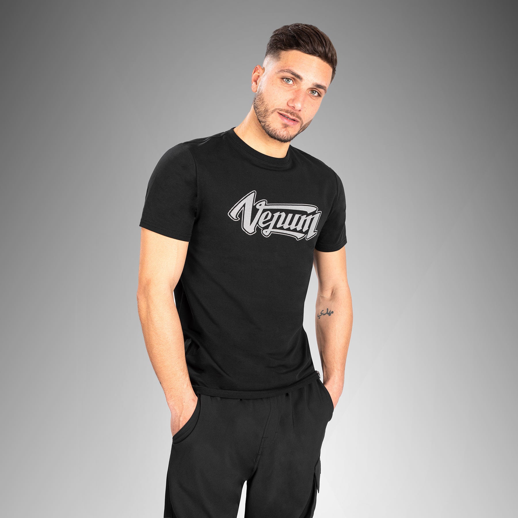 T-shirt Venum Absolute 2.0 - Coupe ajustée - Noir/Argent