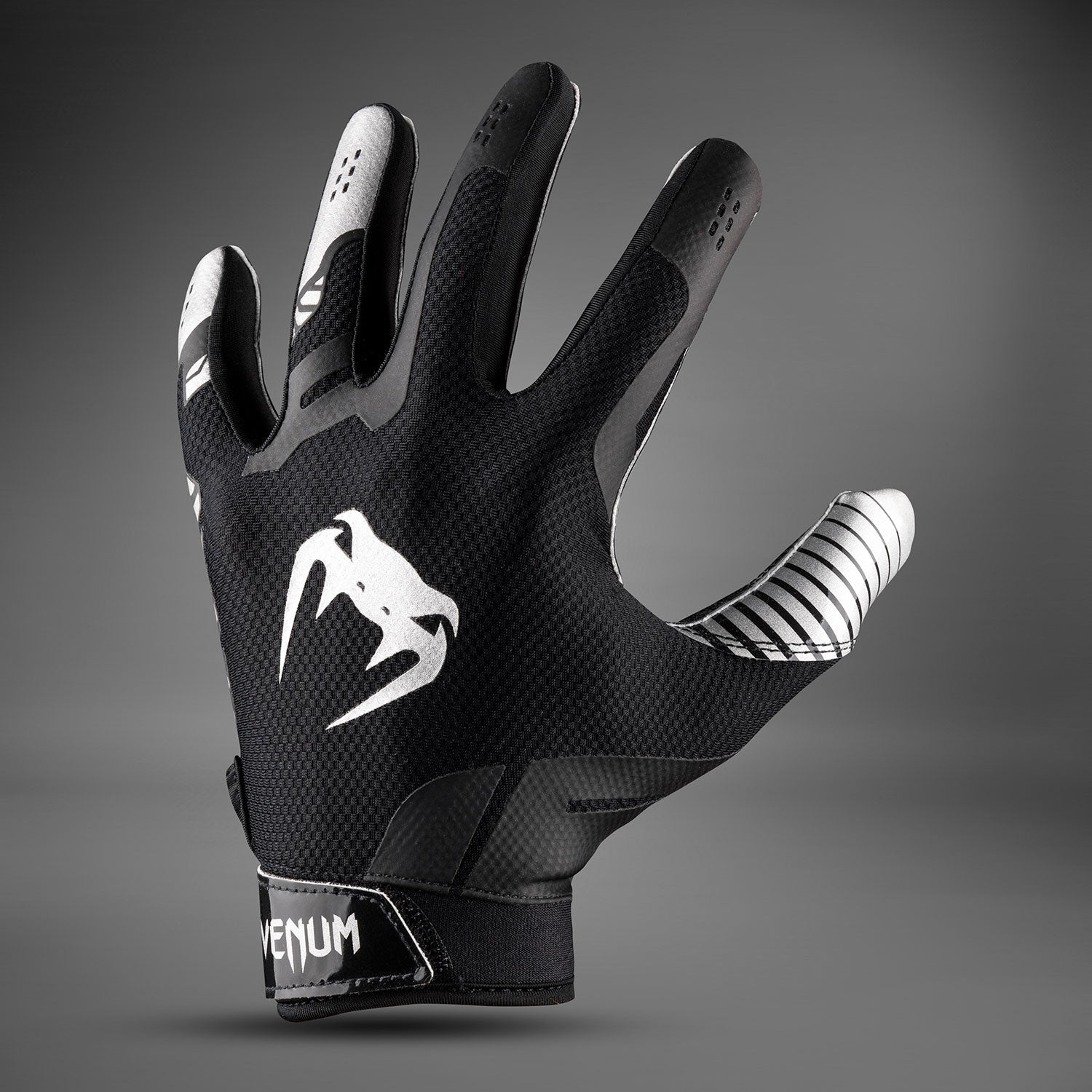 Gants de Football Venum Elite - Noir/Argent
