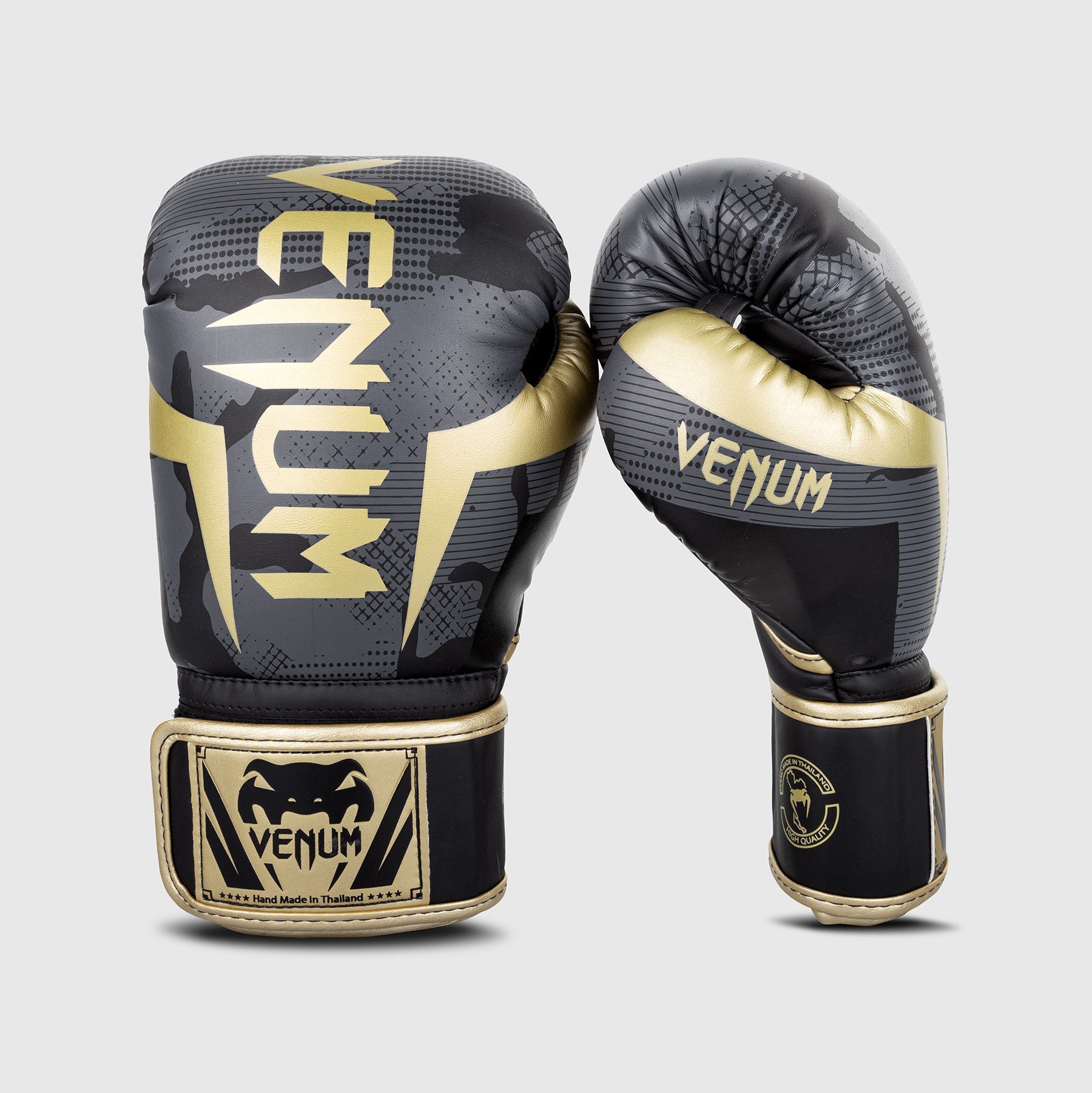 Gants de boxe Venum Elite – Camo/Or