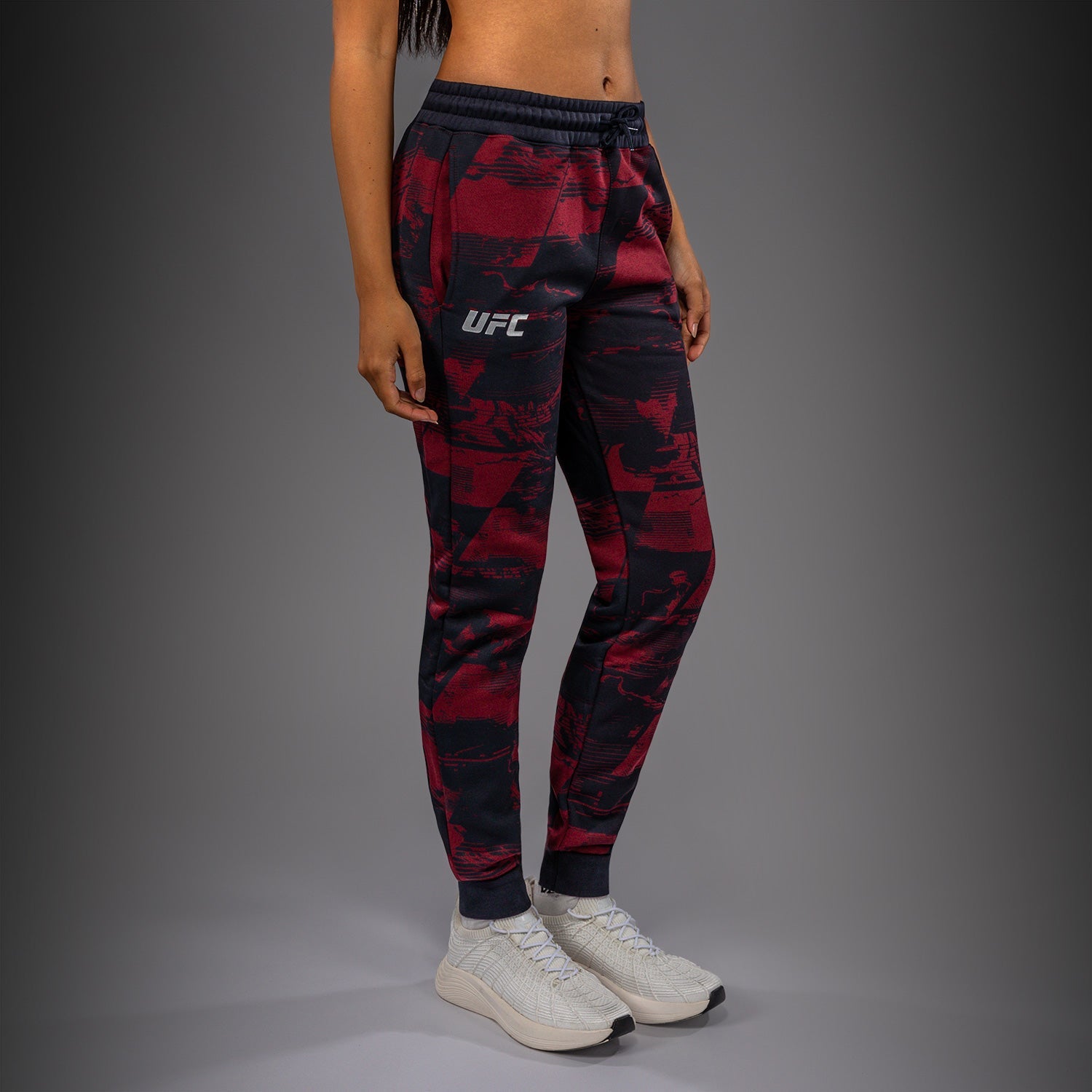 Pantalon Femme UFC Zenith by Venum Authentic Fight Week - Bleu marine/Bordeaux/Argent