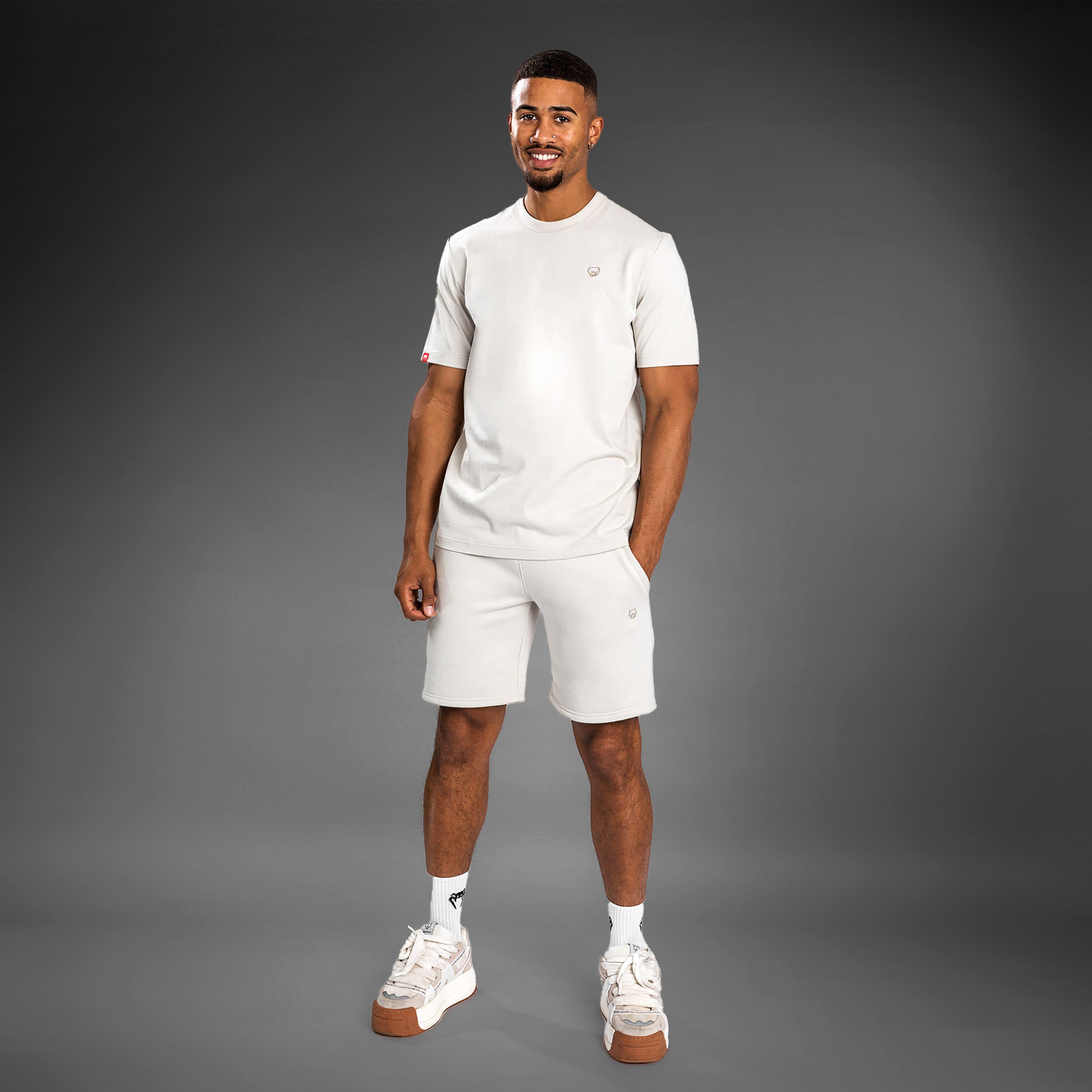 Short en coton Venum Silent Power - Beige