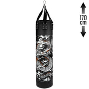 Sac de frappe Venum Dragon's Flight - Noir/Blanc - Plein - 170 cm