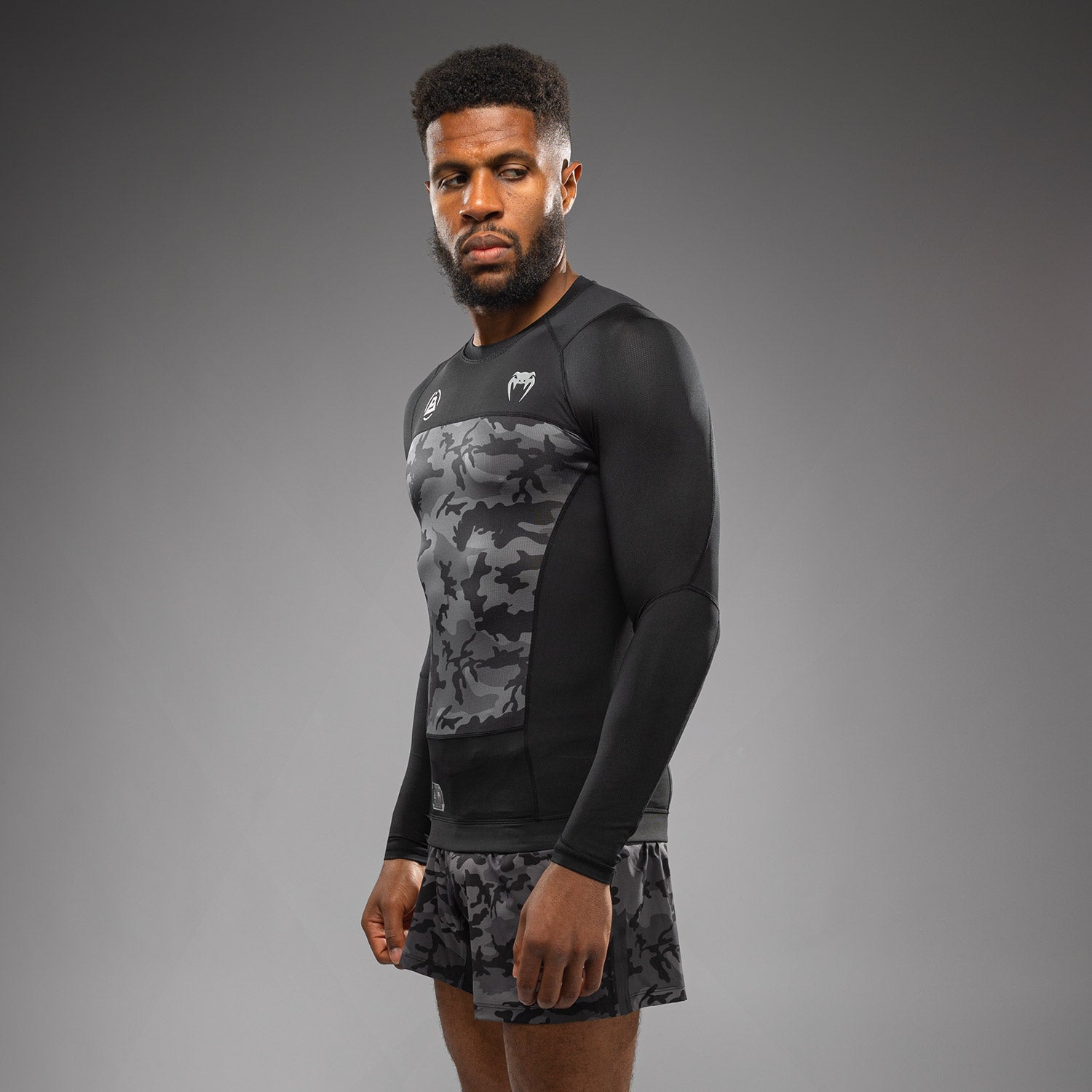 Rashguard manches longues Venum x Polaris - Noir/Gris
