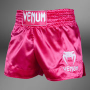 Short de Muay Thai Rose/Blanc Venum Classic
