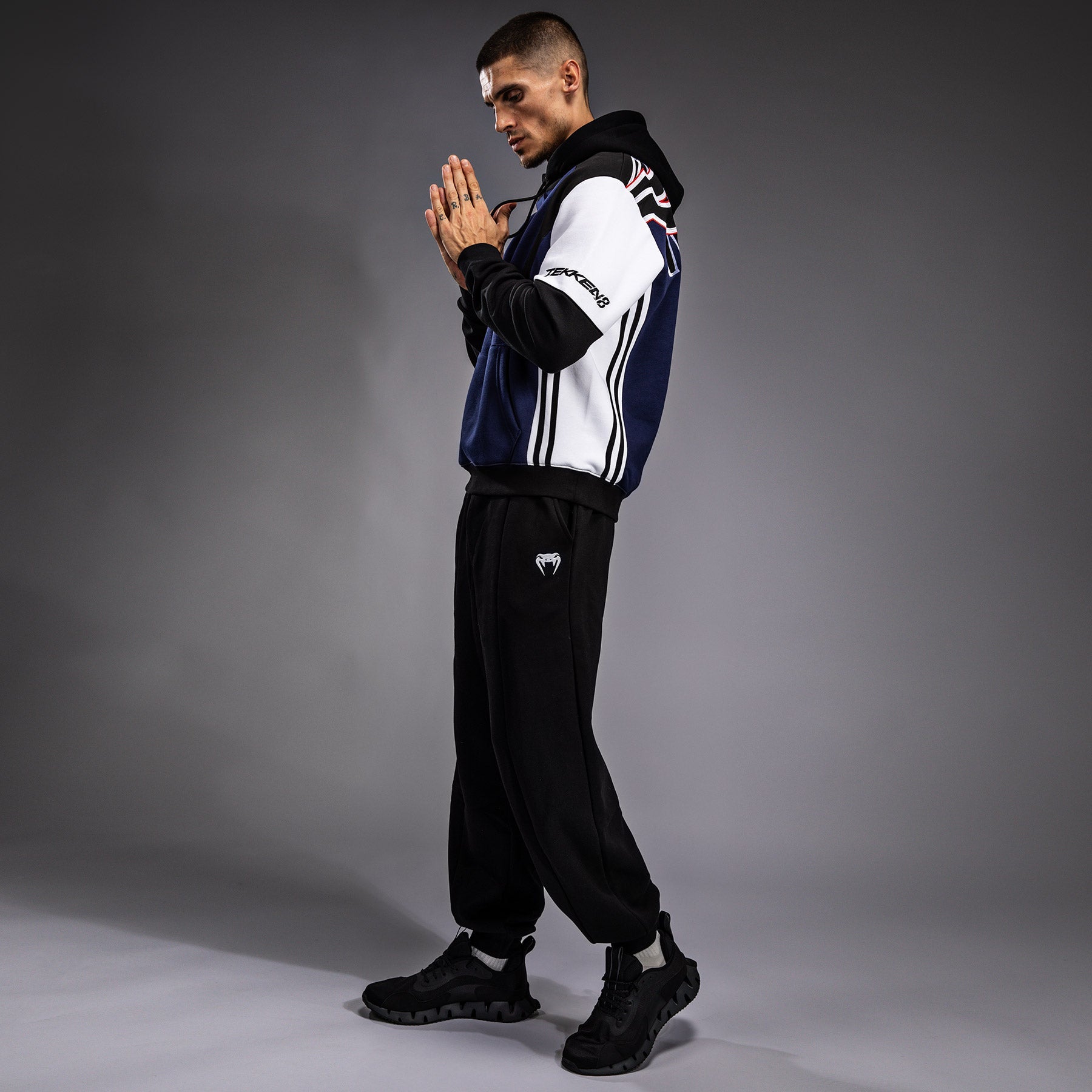 Sweatshirt à capuche Venum x TEKKEN 8 - Jin Kazama - Bleu/Noir/Blanc