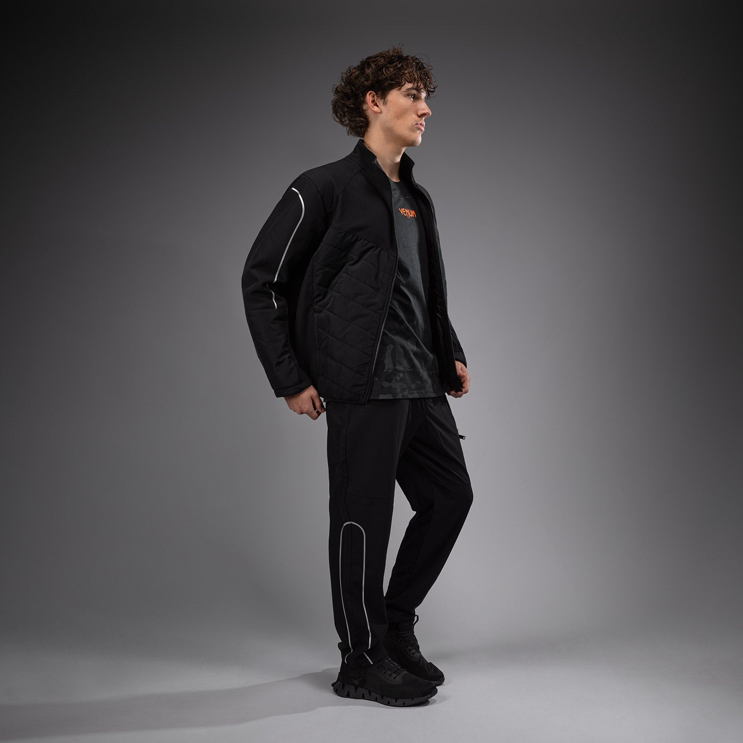 Veste déperlante à manches longues Venum Paddock - Noir