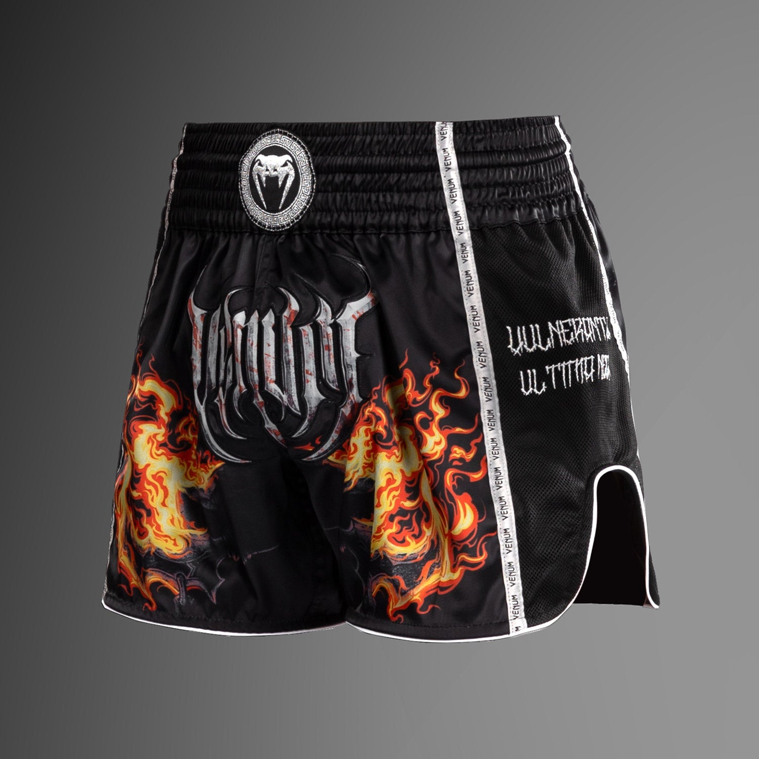Shorts de Muay Thai Venum Gladiator 5.0 - Noir/Orange Néon