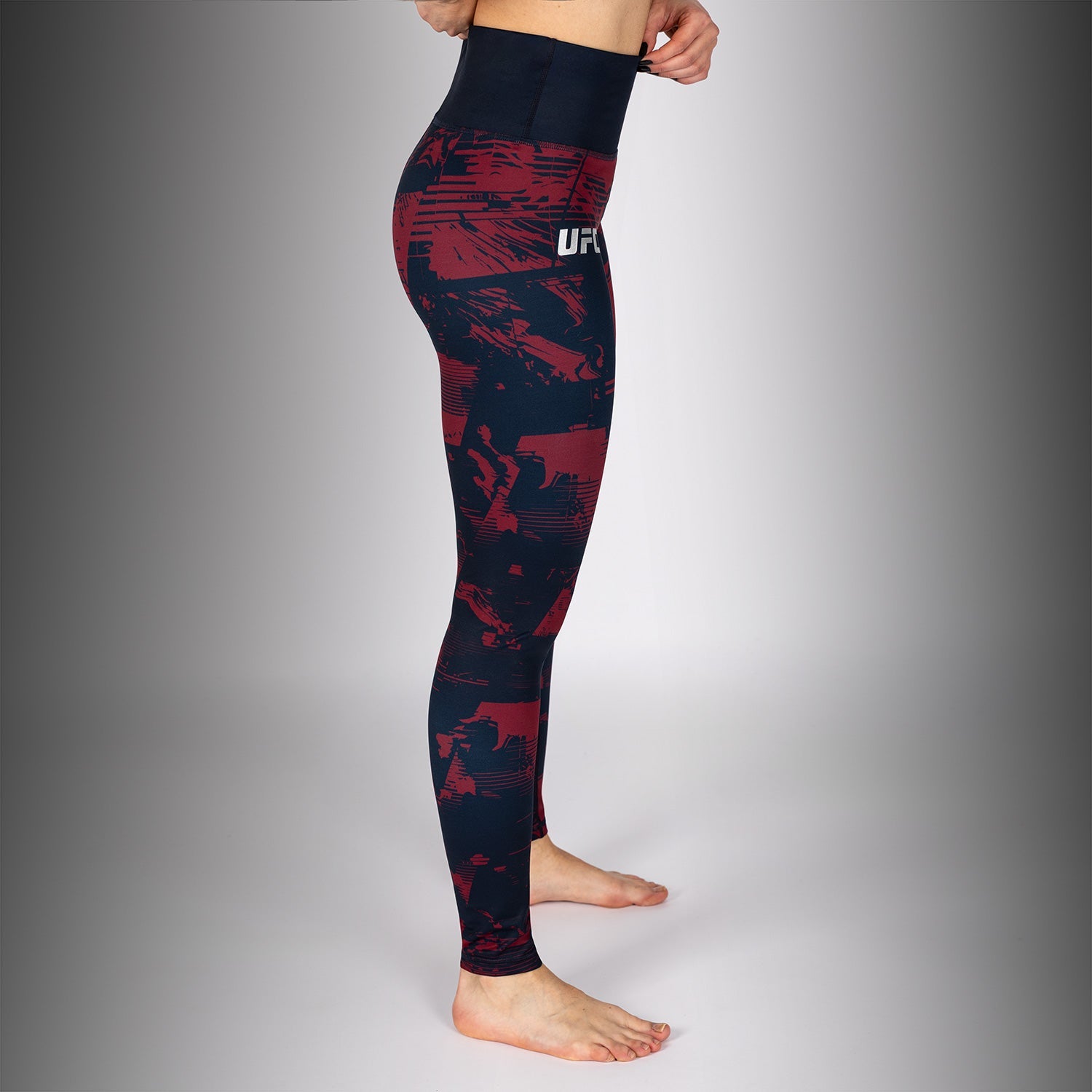 Legging Femme UFC Zenith by Venum Authentic Fight Week - Bleu marine/Bordeaux/Argent