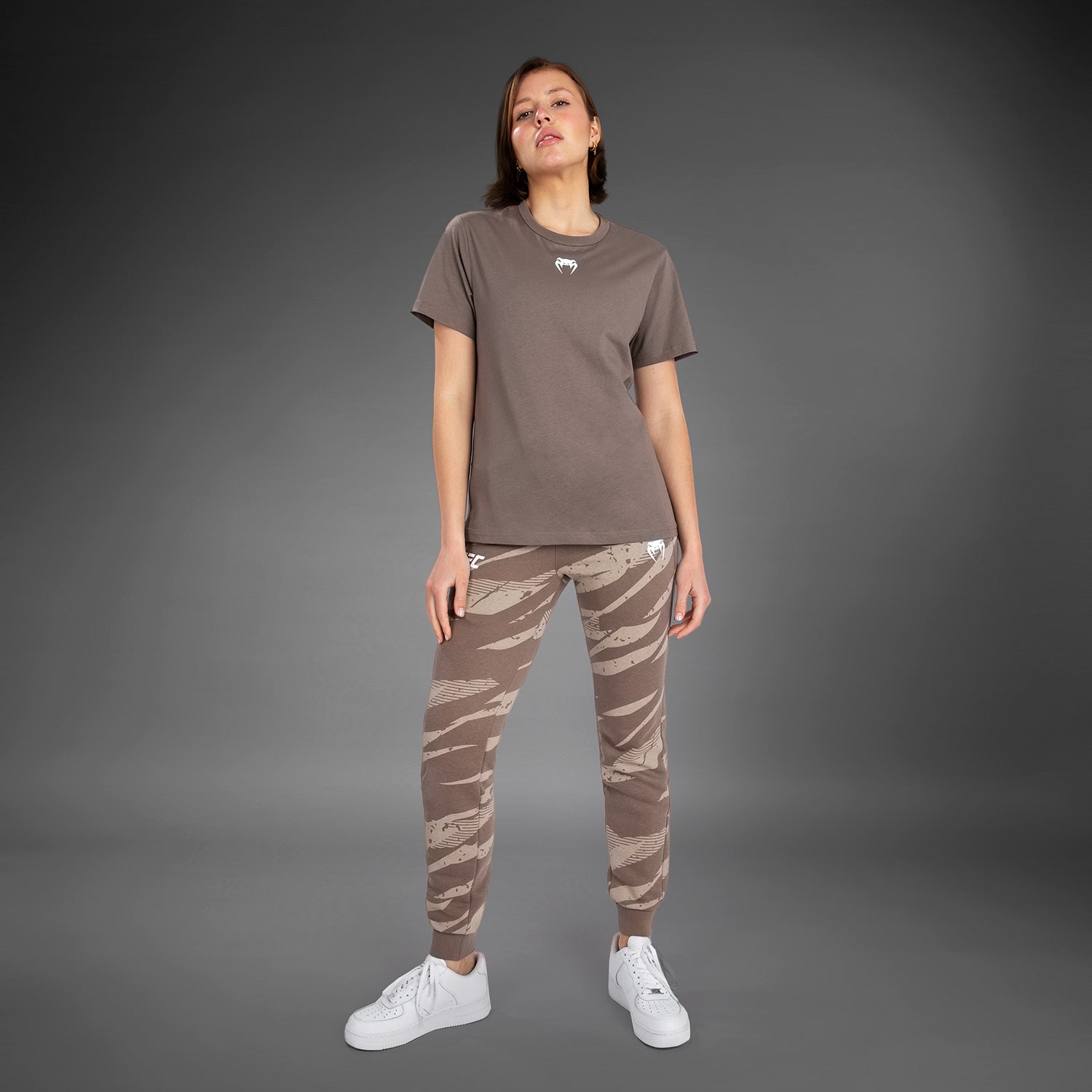 T-Shirt en Coton À Manches Courtes pour Femmes UFC Adrenaline by Venum Fight Week - Bronze