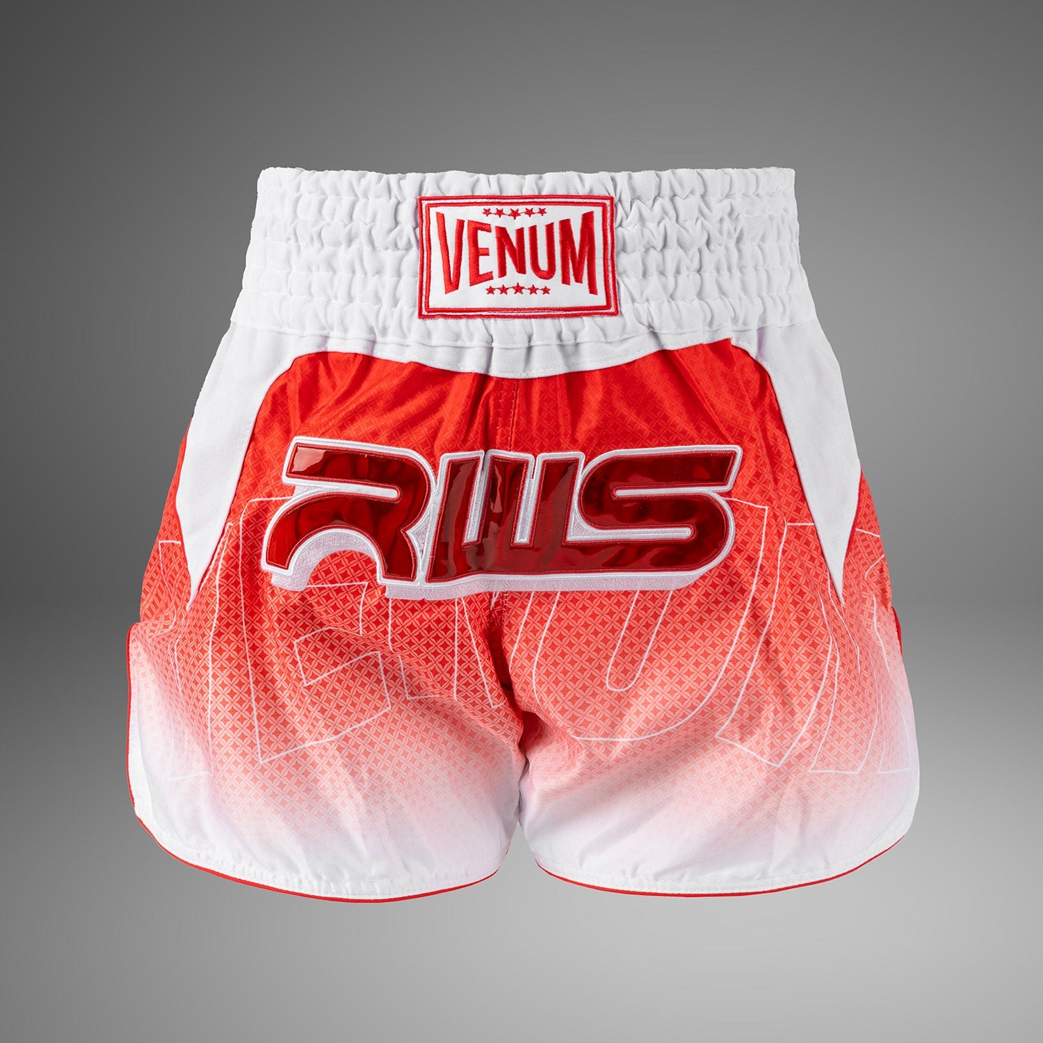Short de Muay Thai Venum x RWS 2.0 – Blanc/Rouge