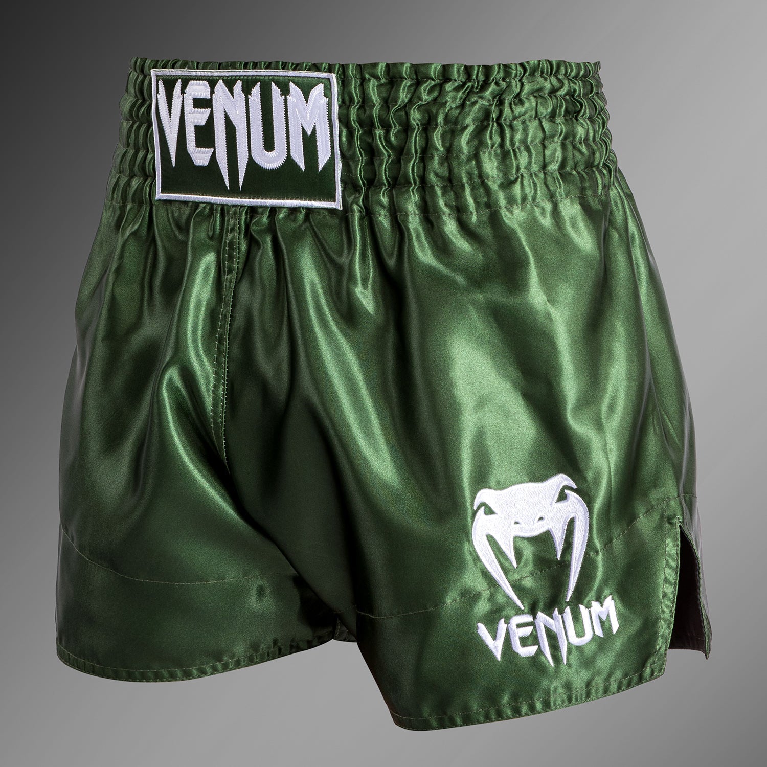 Venum Classic Short Muay Thaï Kaki/Blanc