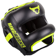 Casque de boxe Ringhorns Nitro - Noir/Jaune Fluo