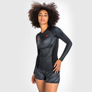 Rashguard Venum Phantom - Manches Longues - Pour Femmes - Noir/Rouge