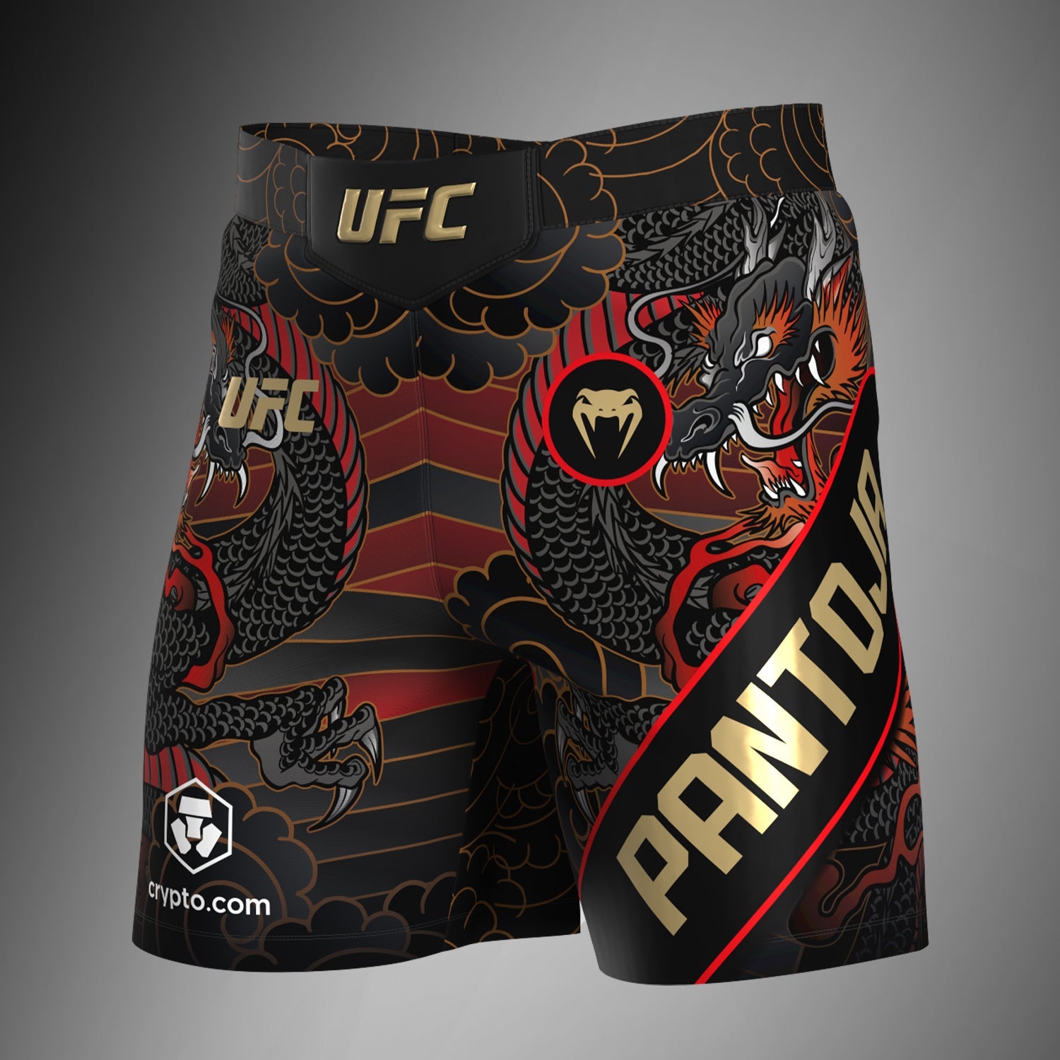 Short de combat pour Hommes UFC Unrivaled by Venum Alexandre Pantoja - Rouge