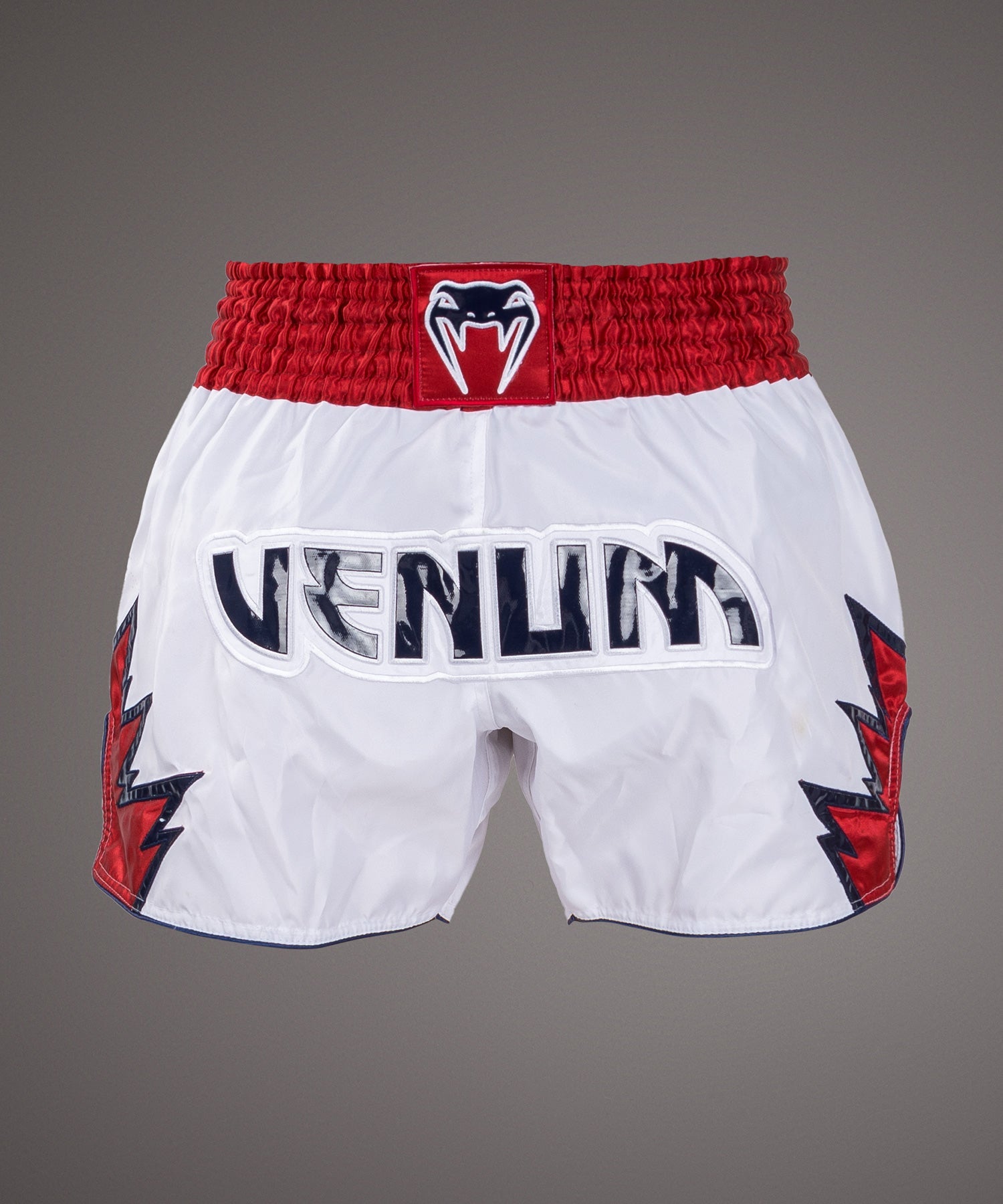 Shorts de Muay Thai Venum Inferno - Blanc/Rouge