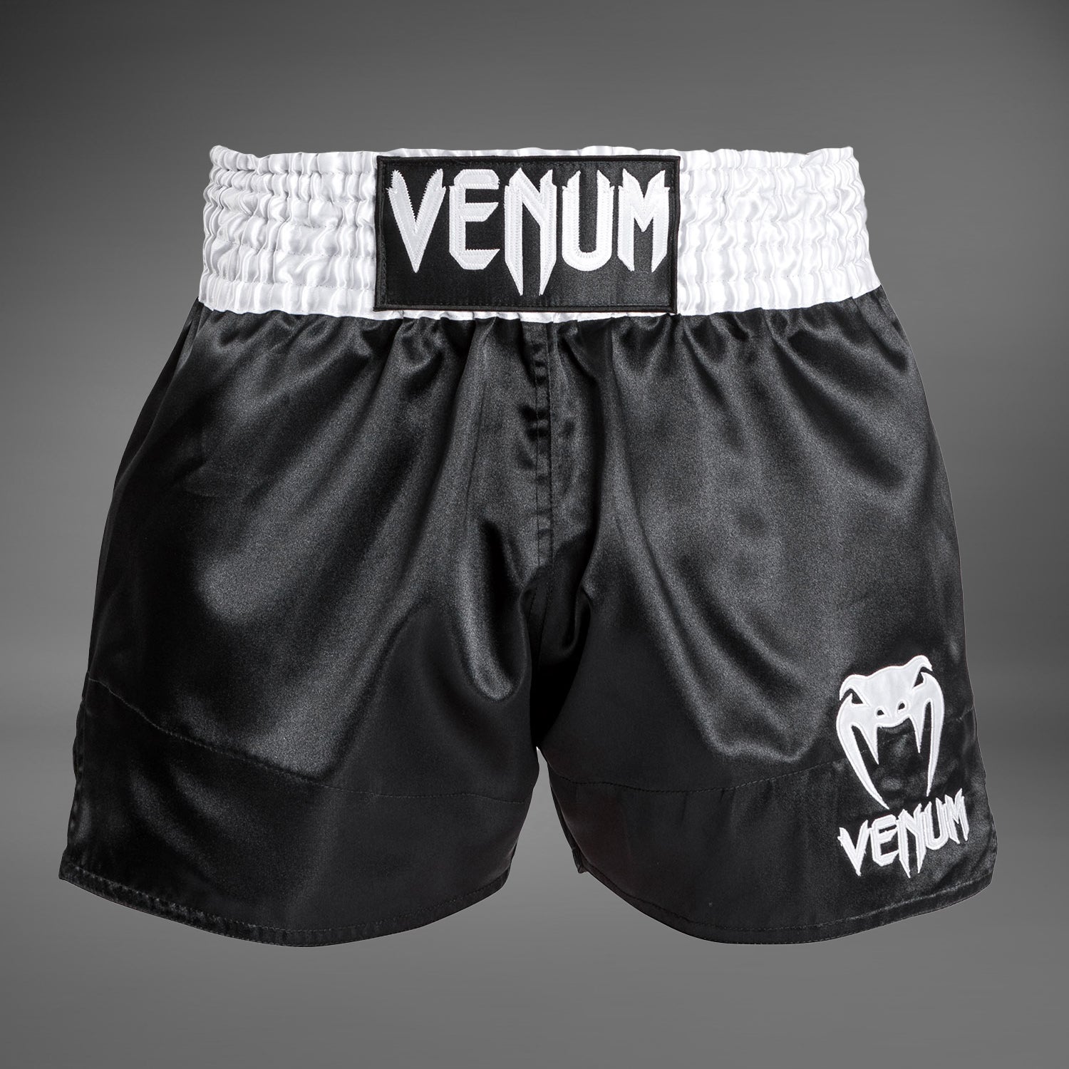 Venum Classic - Short Muay Thaï Blanc/Noir/Blanc