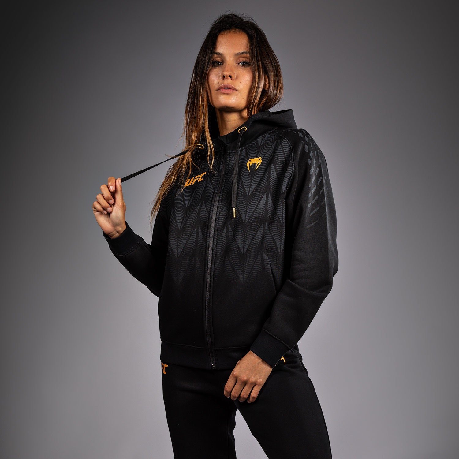 Sweat à capuche zippé Femme UFC Zenith by Venum Replica - Champion
