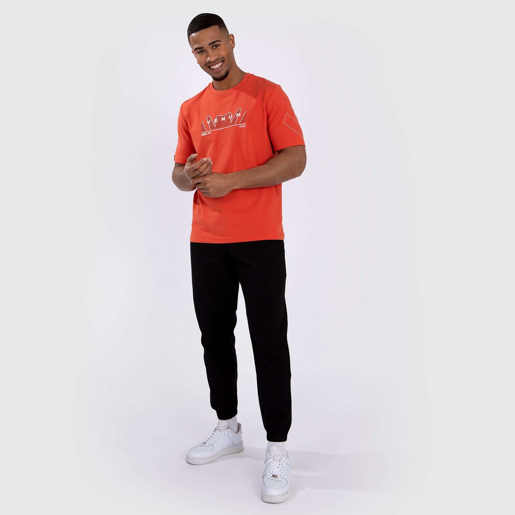 T-Shirt Venum Snake Print - Orange fluo