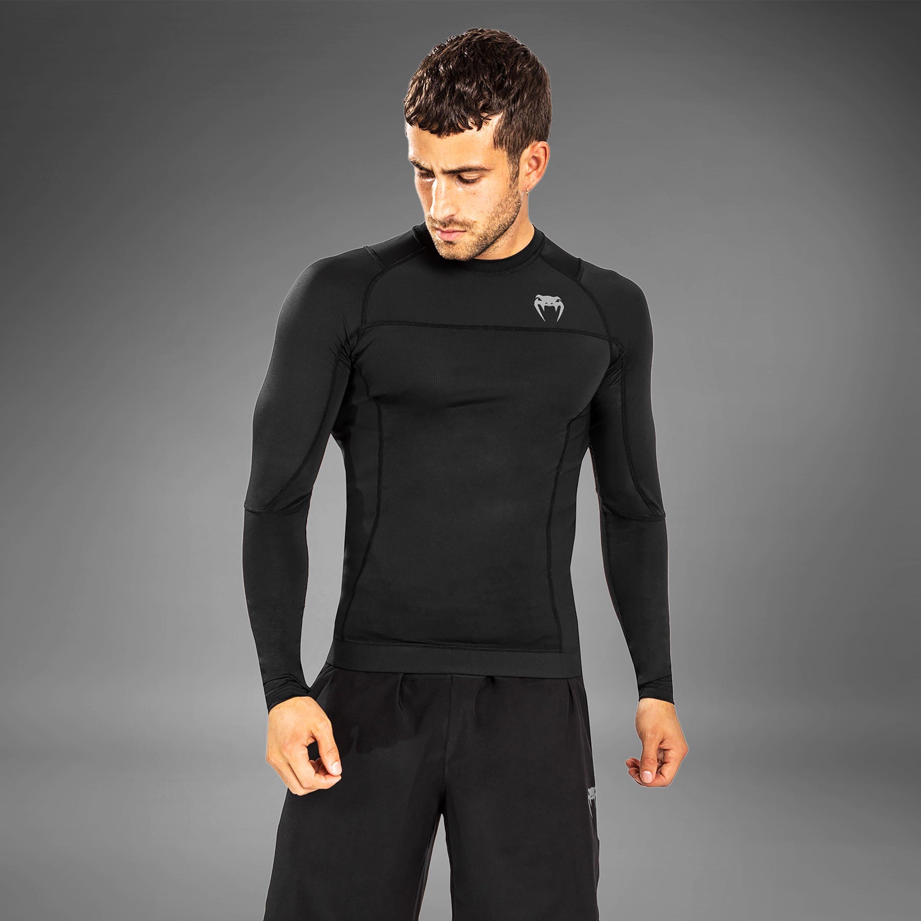 Rashguards Venum G-Fit Air à manches longues - Noir
