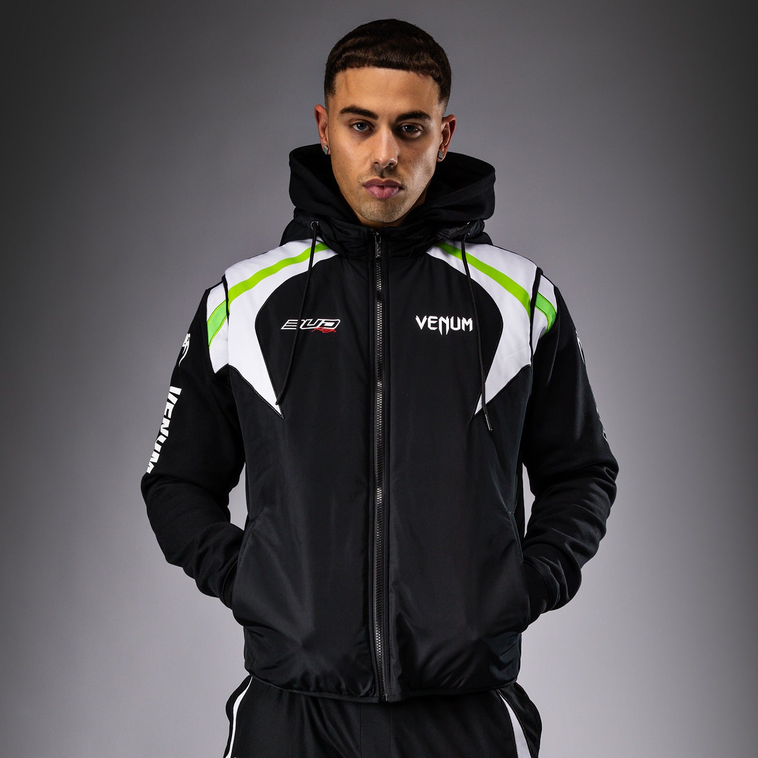 Veste sans manches pour Hommes Venum x Bud Racing - Noir/Blanc/Vert Citron