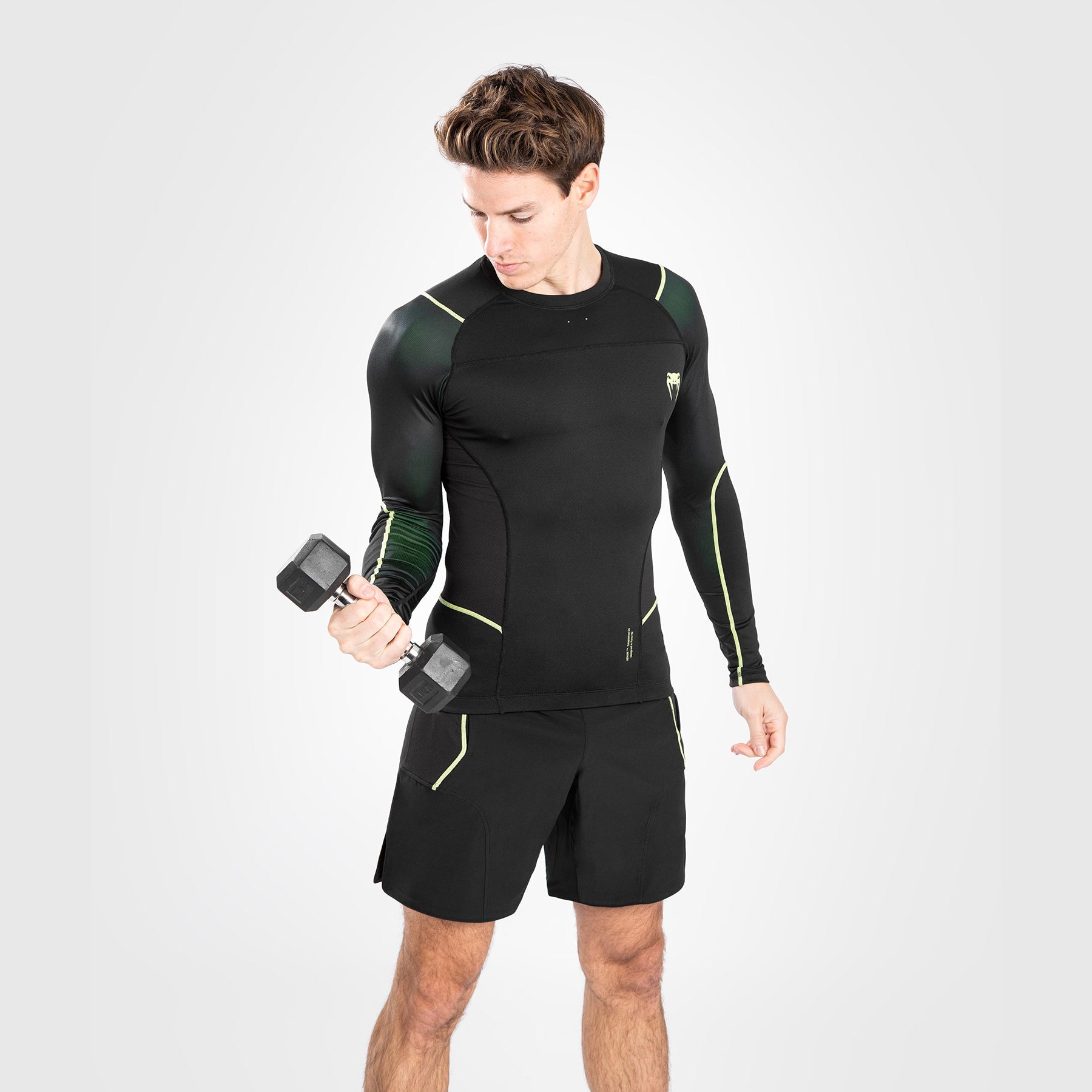 Rashguard Hommes - Manches longues Venum Fusion 2.0  - Noir/Jaune