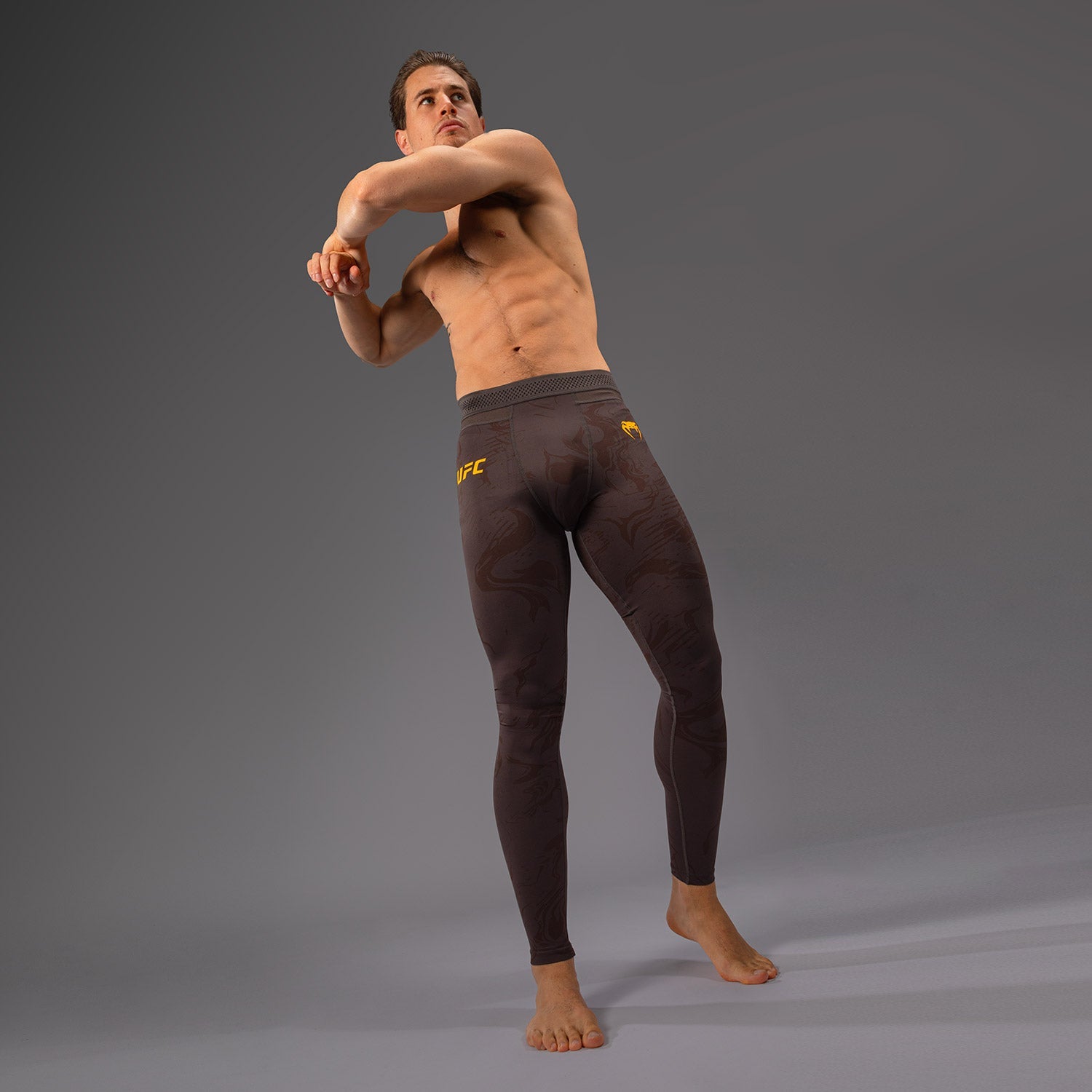 Leggings Performance pour Hommes UFC Fusion by Venum Fight Week - Marron Terrestre