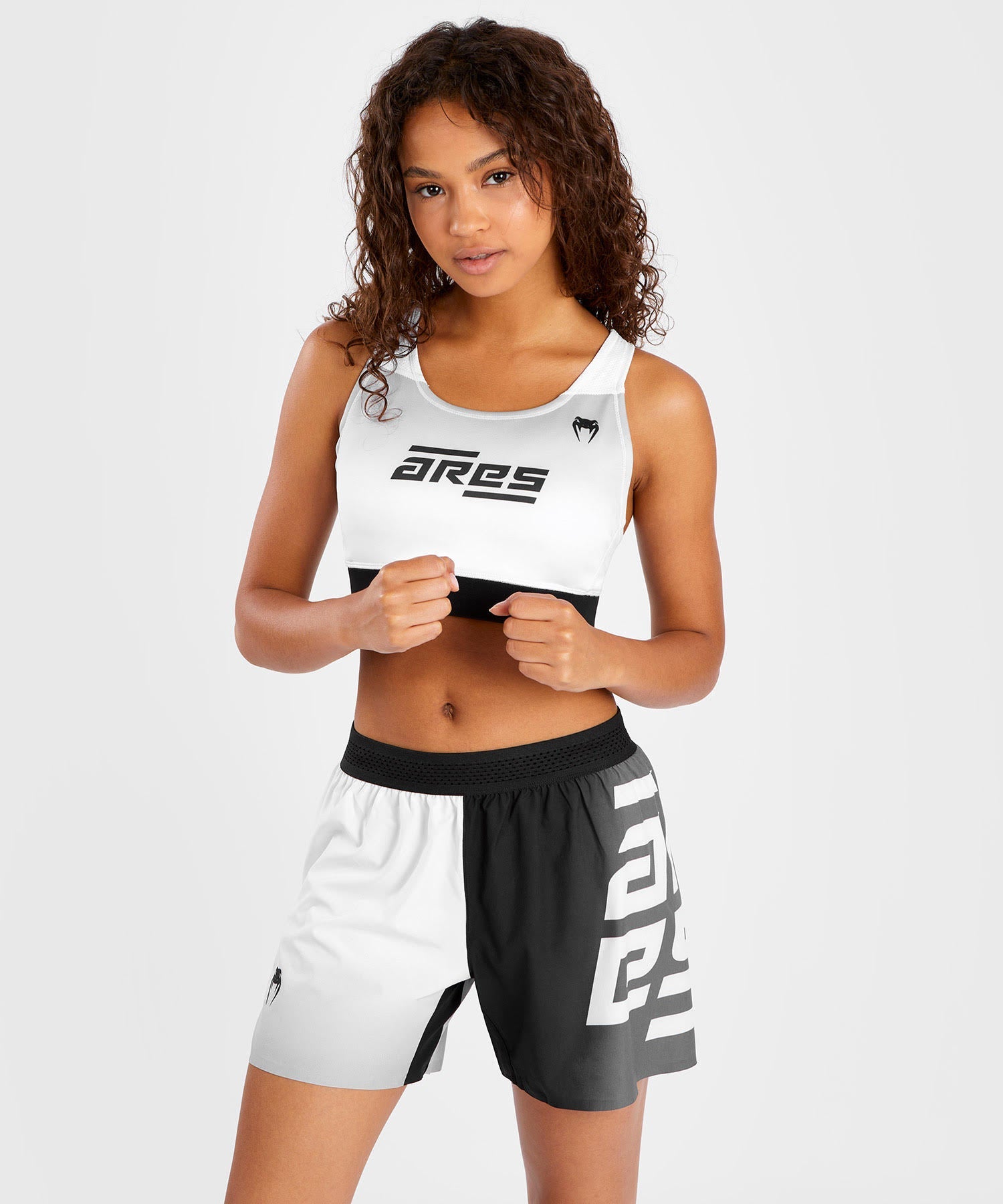 Fightshort Pour Femmes Venum x Ares - Blanc