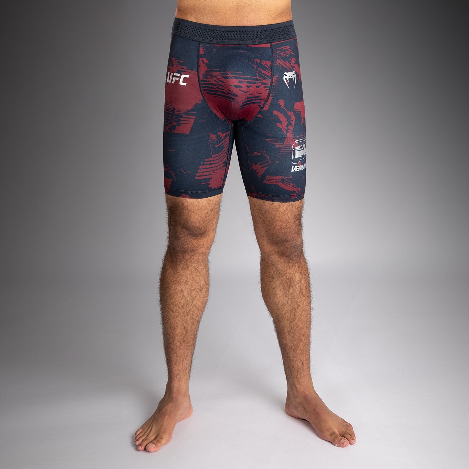 Short de compression Performance Homme UFC Zenith by Venum Authentic Fight Week - Bleu marine/Bordeaux/Argent