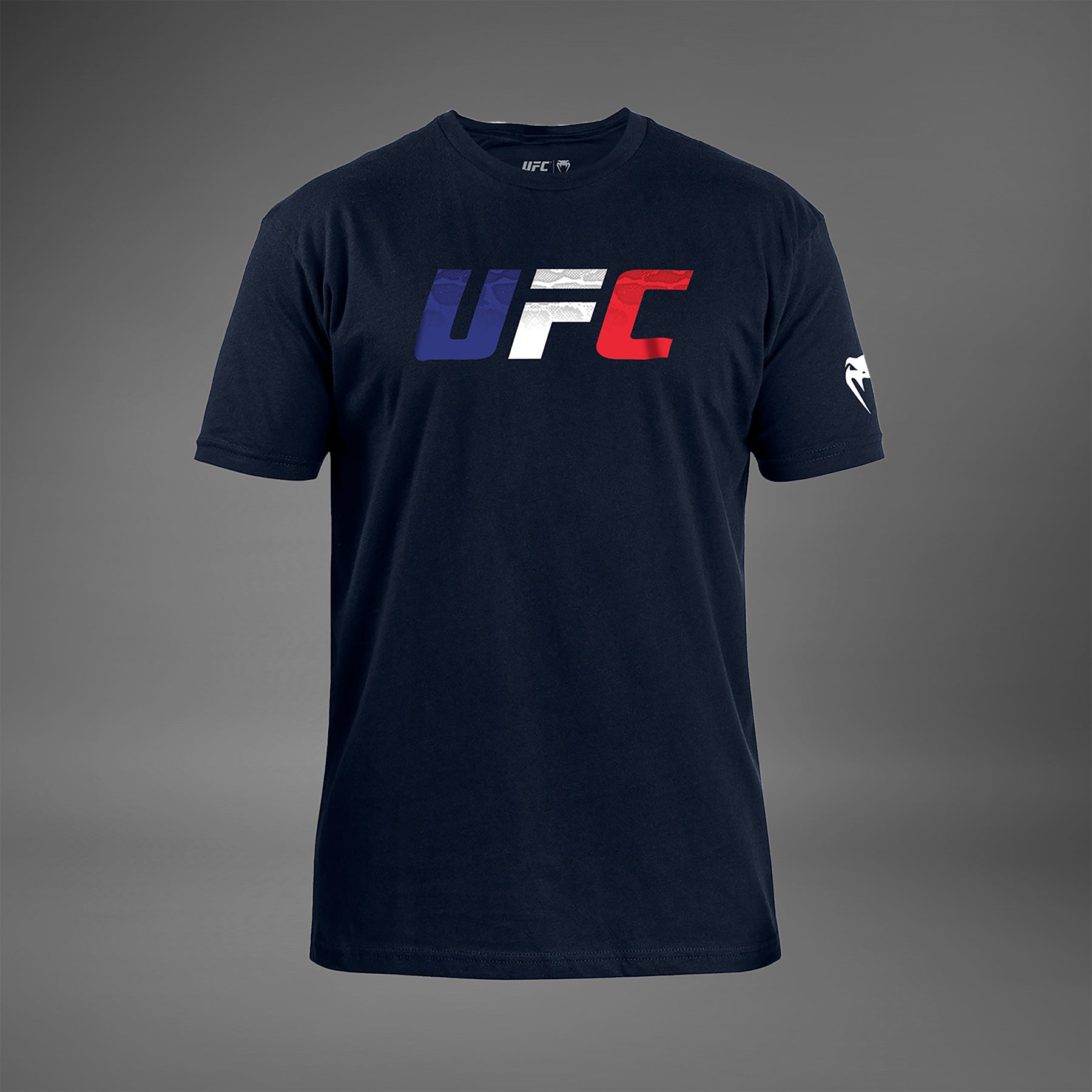 T-shirt UFC Unrivaled by Venum Drapeau Français - Bleu Marine